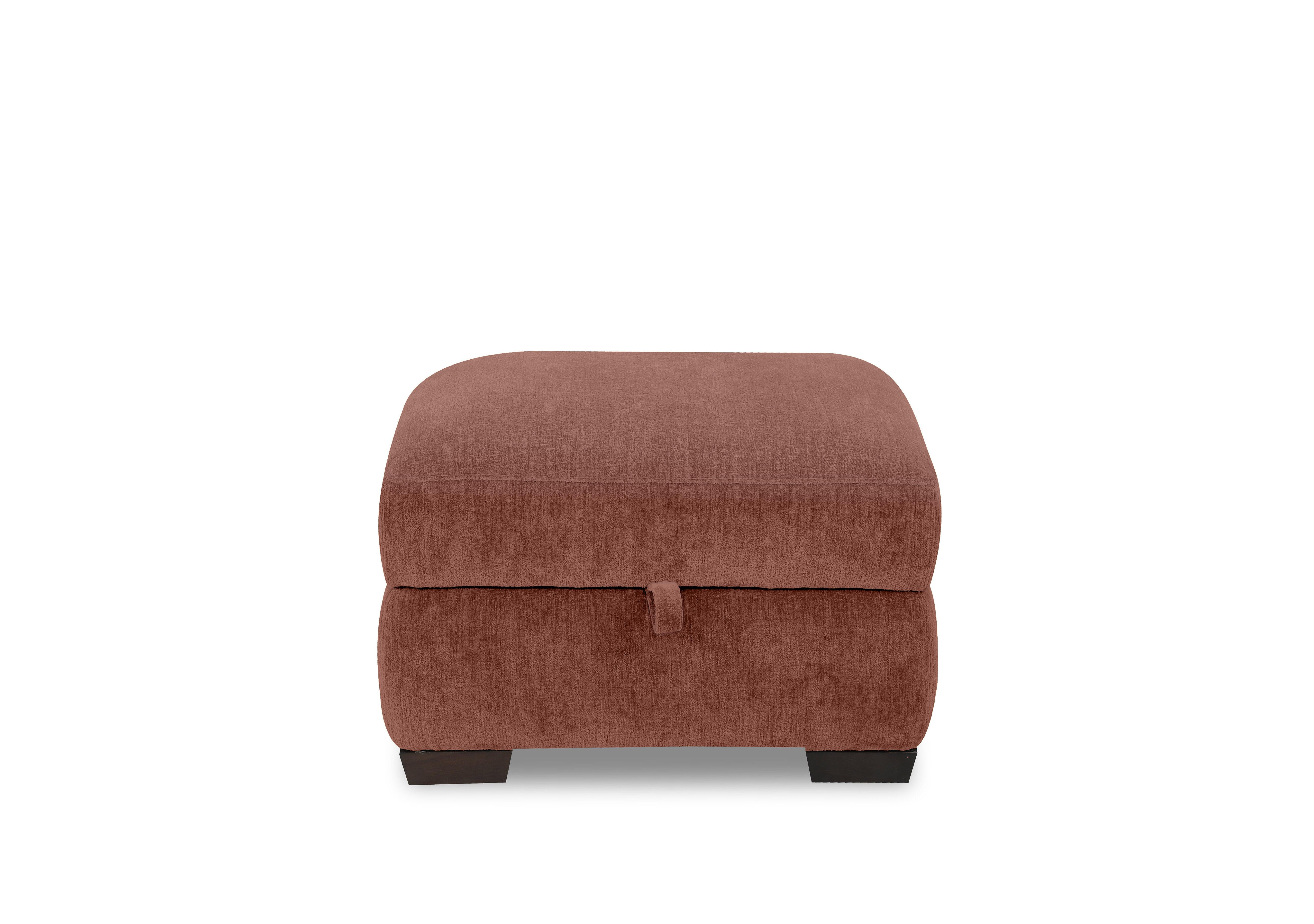 Saffron Fabric Storage Footstool in Fab-Crn-R500 Caramel on Furniture Village