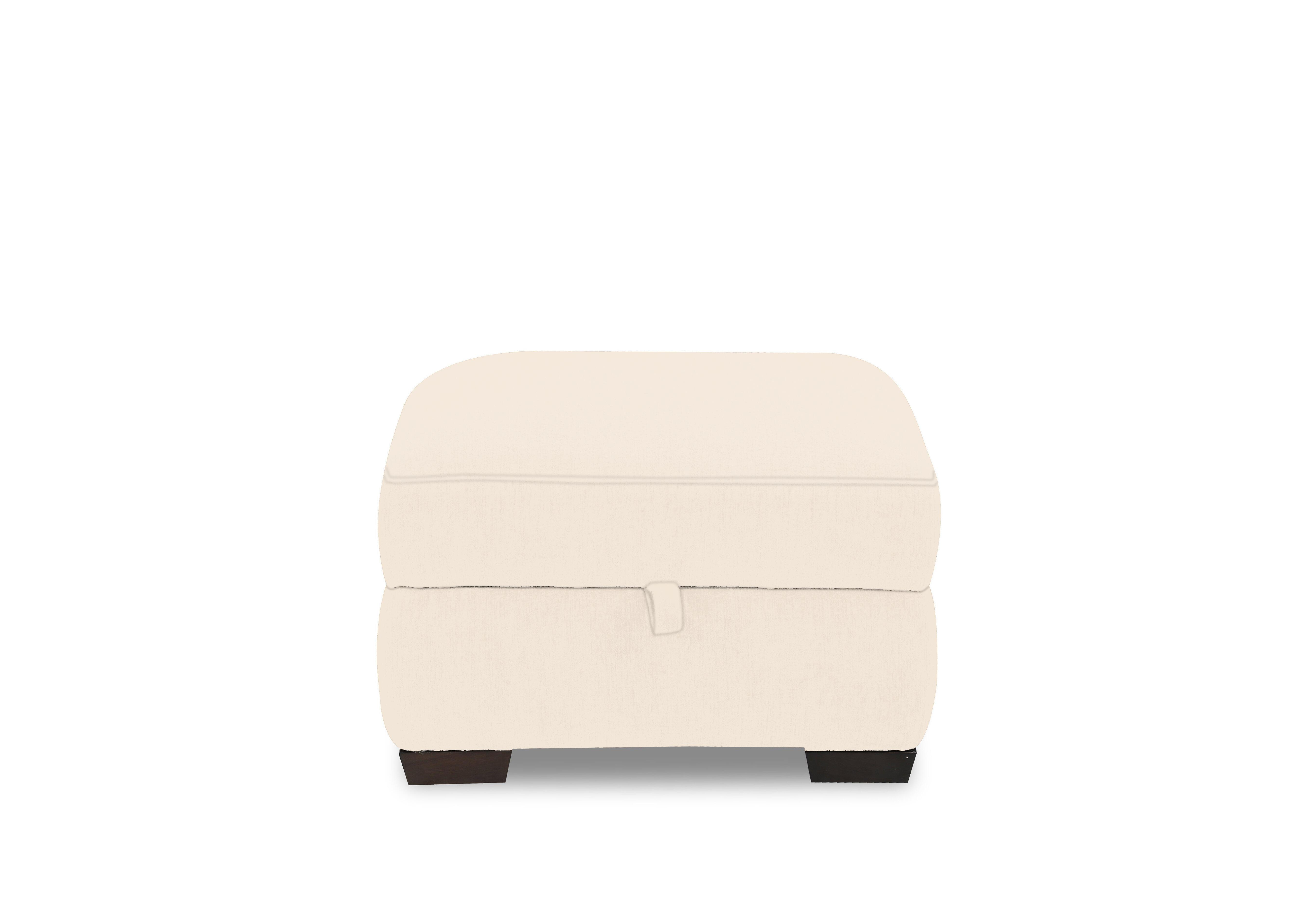 Saffron Fabric Storage Footstool in Fab-Dab-R05 Cream on Furniture Village