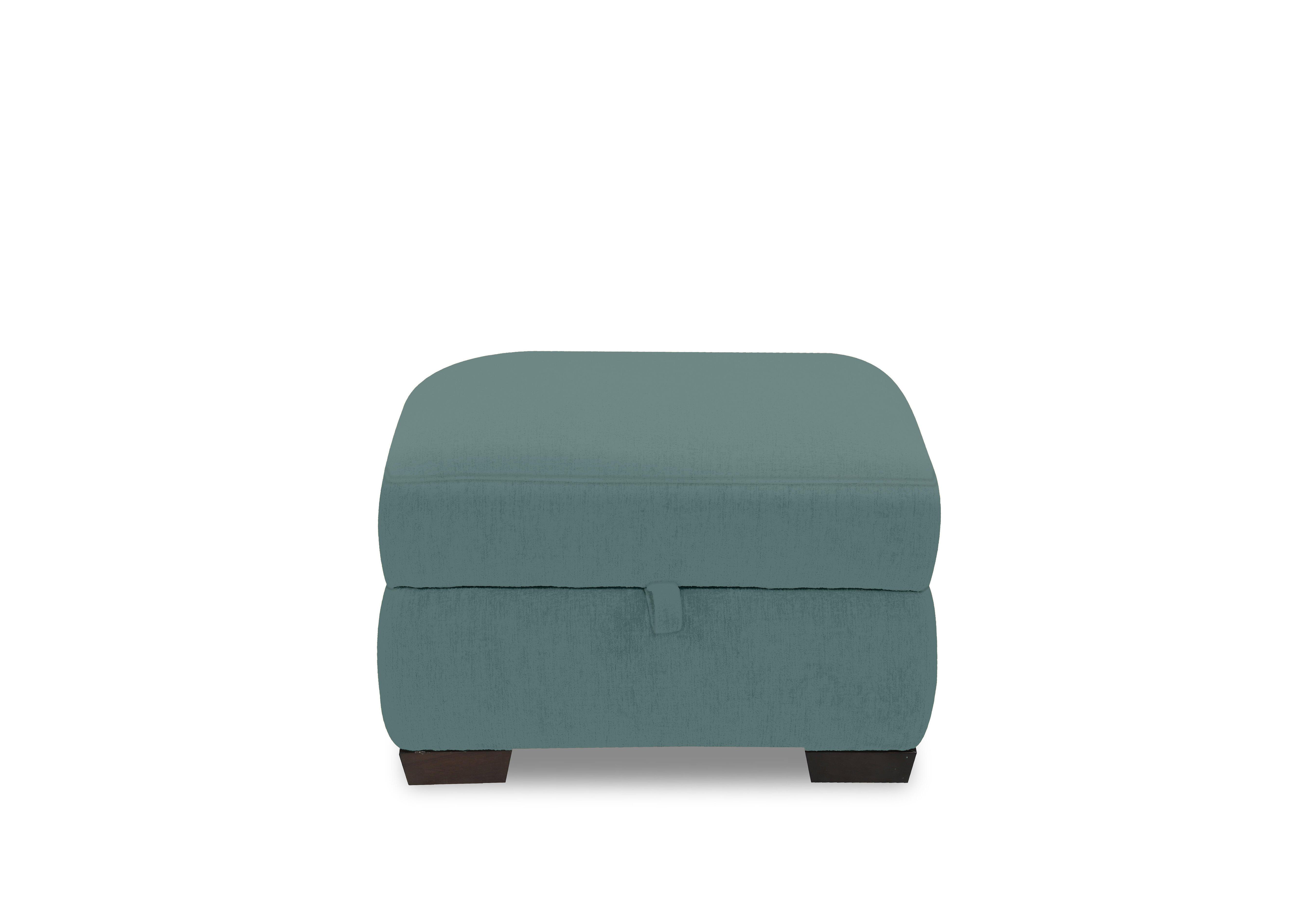 Saffron Fabric Storage Footstool in Fab-Dab-R17 Peacock on Furniture Village