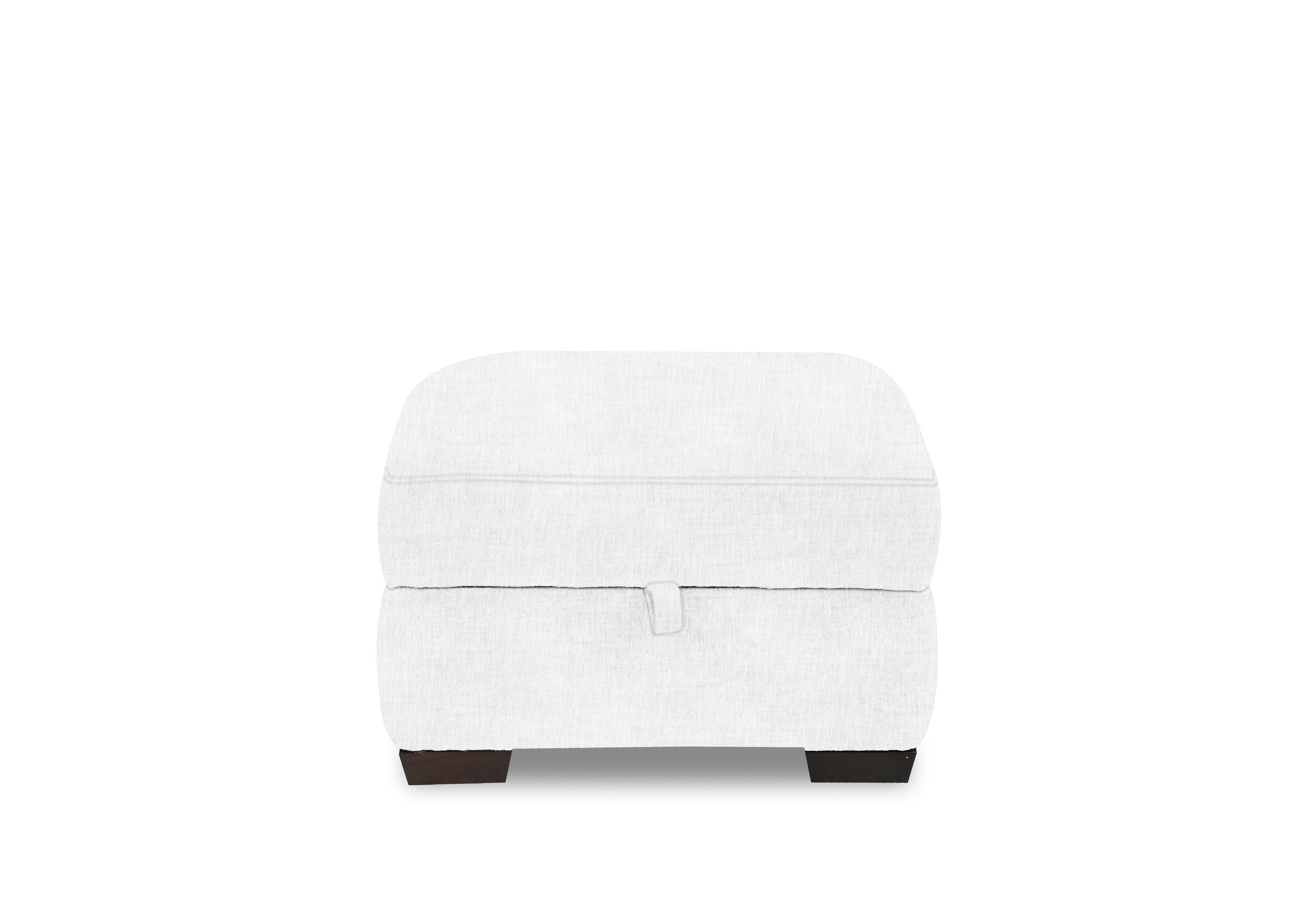 Saffron Fabric Storage Footstool in Fab-Mga-R03 Frost on Furniture Village