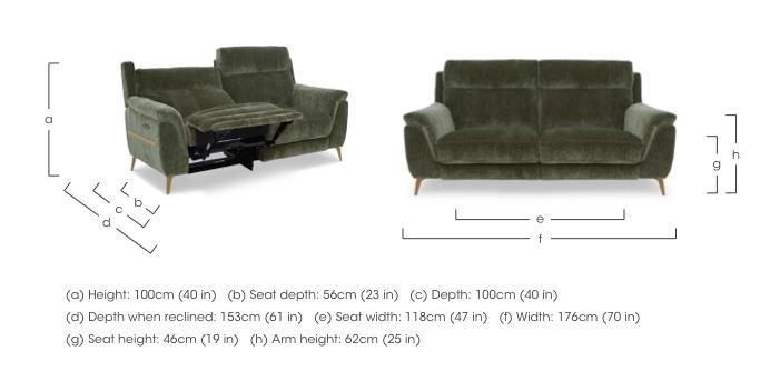 Eclipse Fabric 2 Seater Sofa in  on Furniture Village