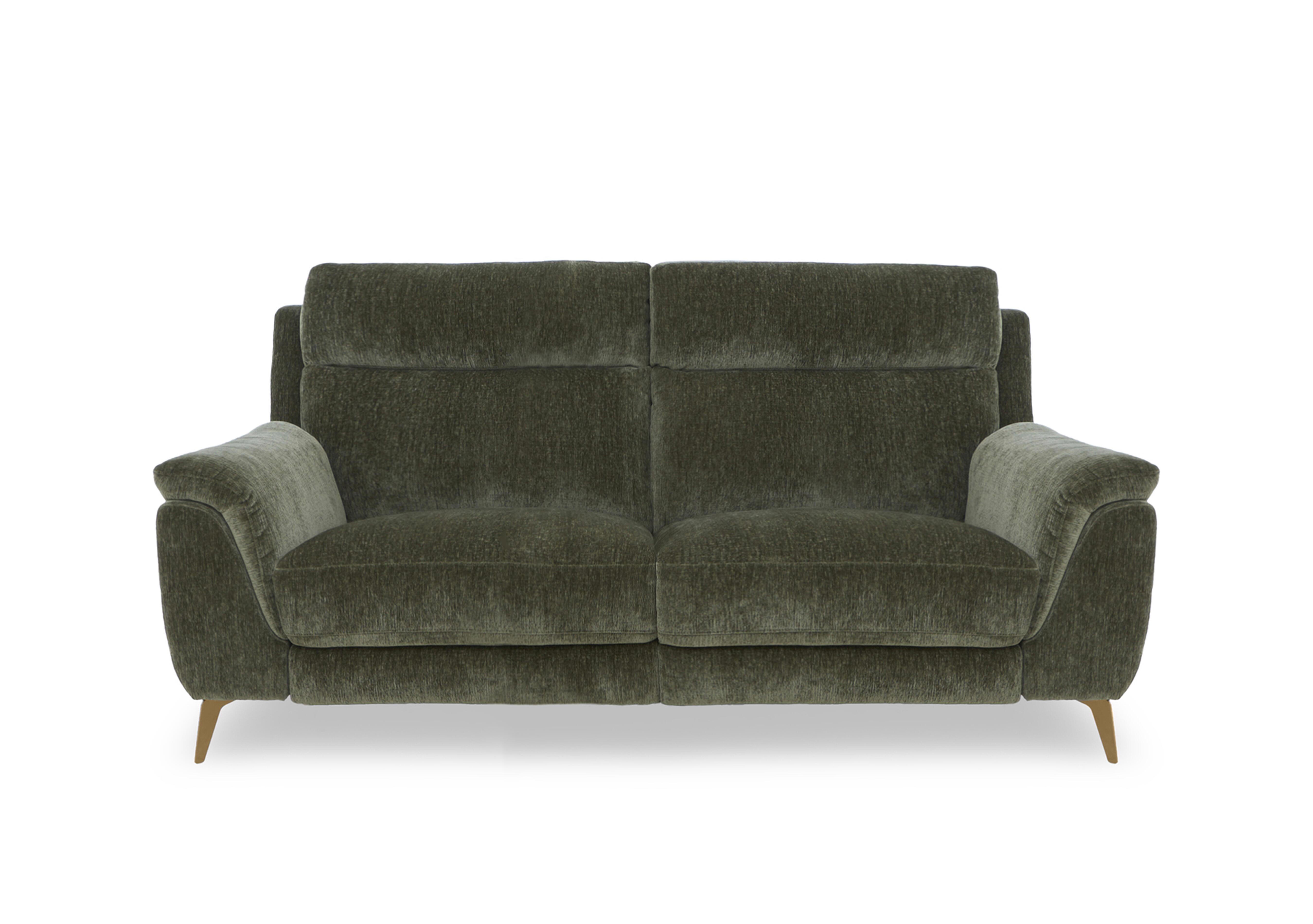 Eclipse Fabric 2 Seater Sofa in Fab-Crn-R353 Forrest Green Br on Furniture Village