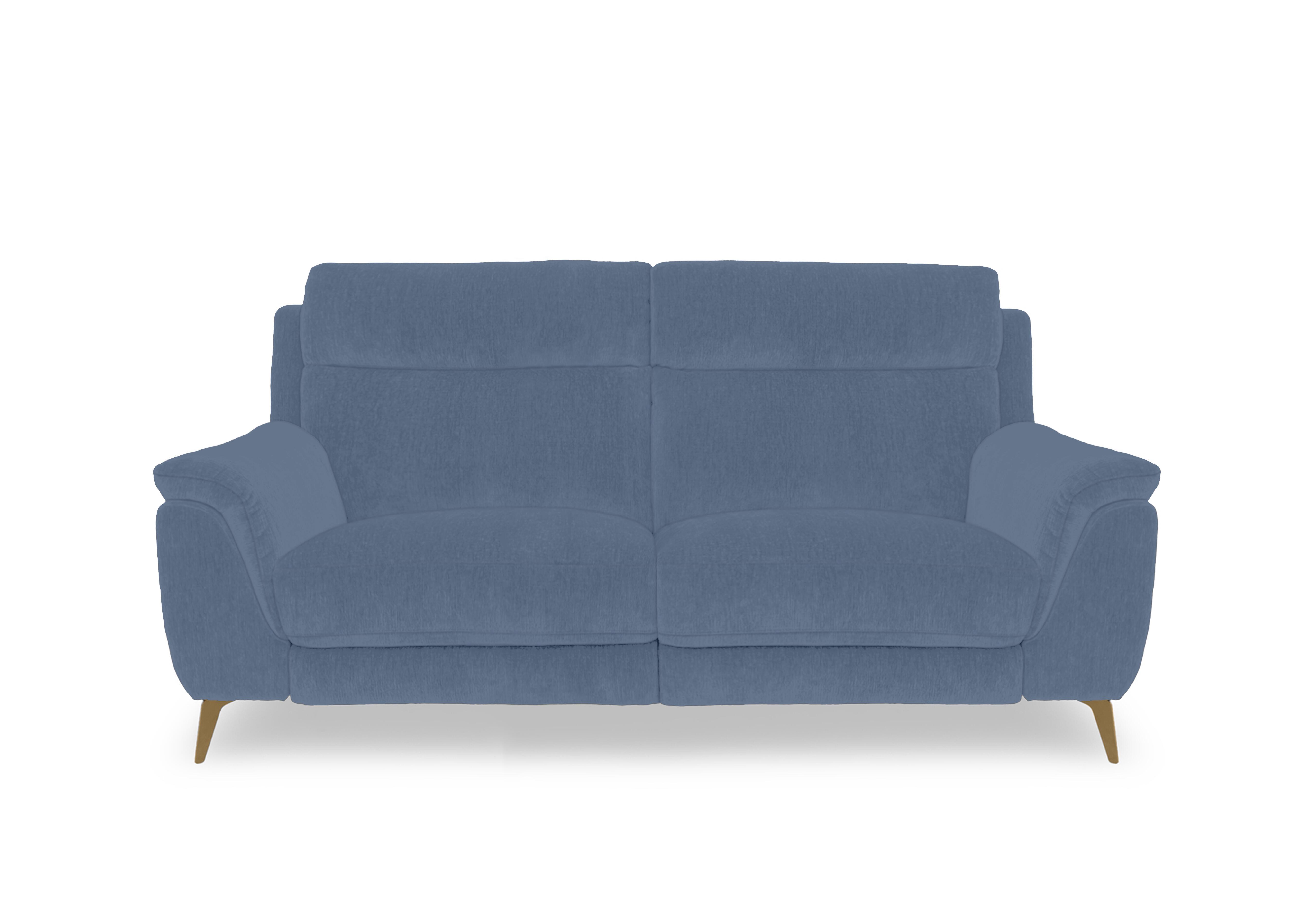 Eclipse Fabric 2 Seater Sofa in Fab-Dab-R18 Silverish Blue Br on Furniture Village