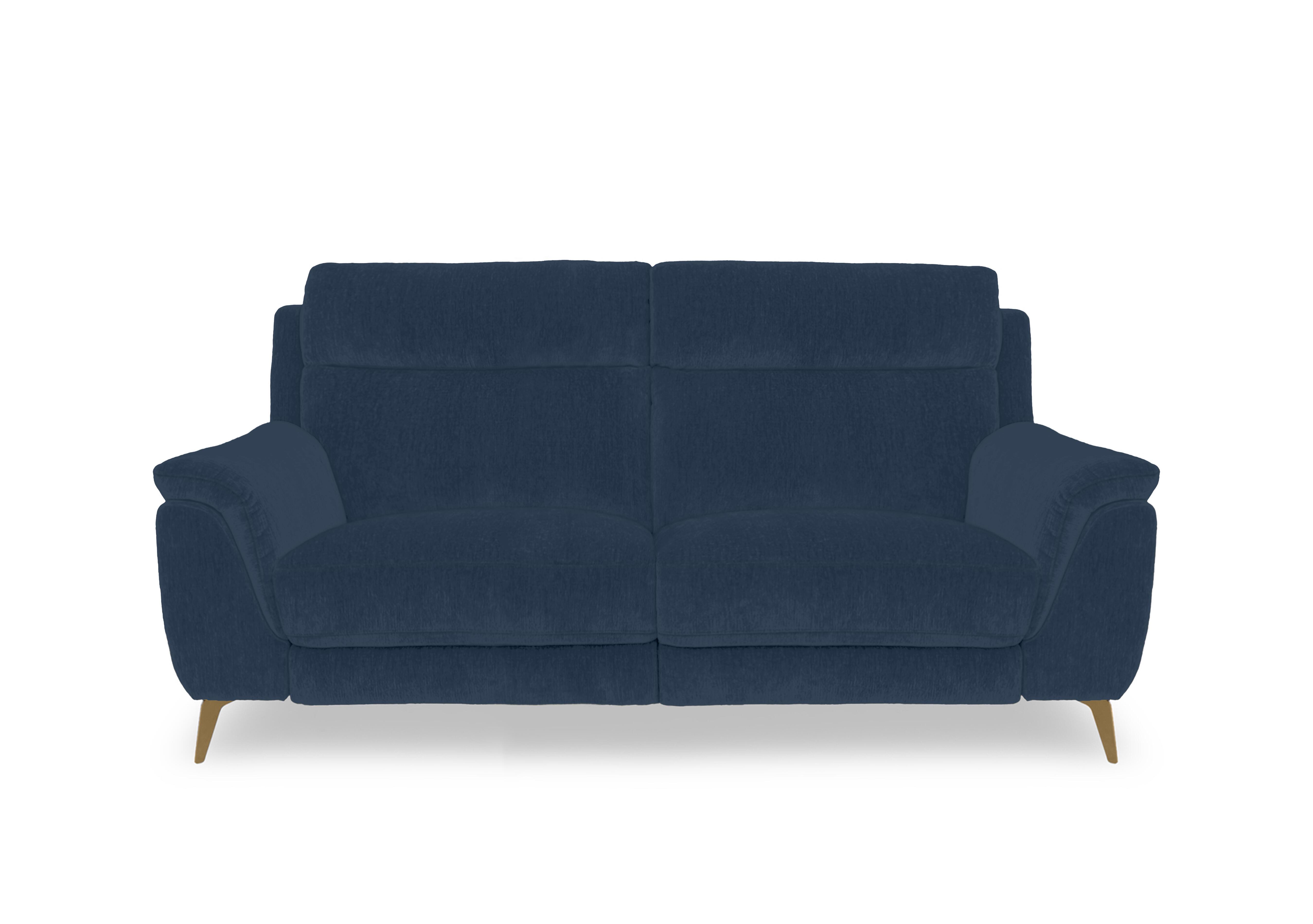 Eclipse Fabric 2 Seater Sofa in Fab-Dab-R23 Steel Blue Br on Furniture Village