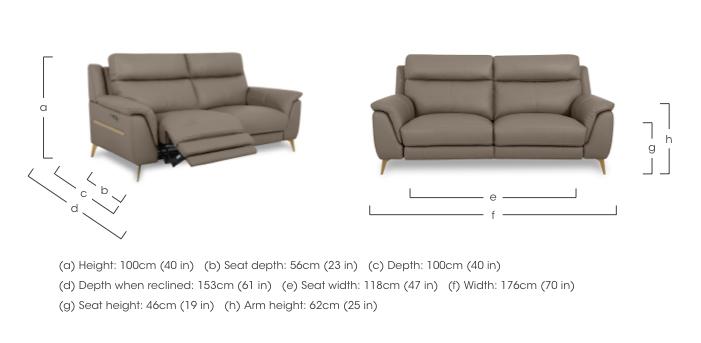 Eclipse Leather 2 Seater Sofa in  on Furniture Village