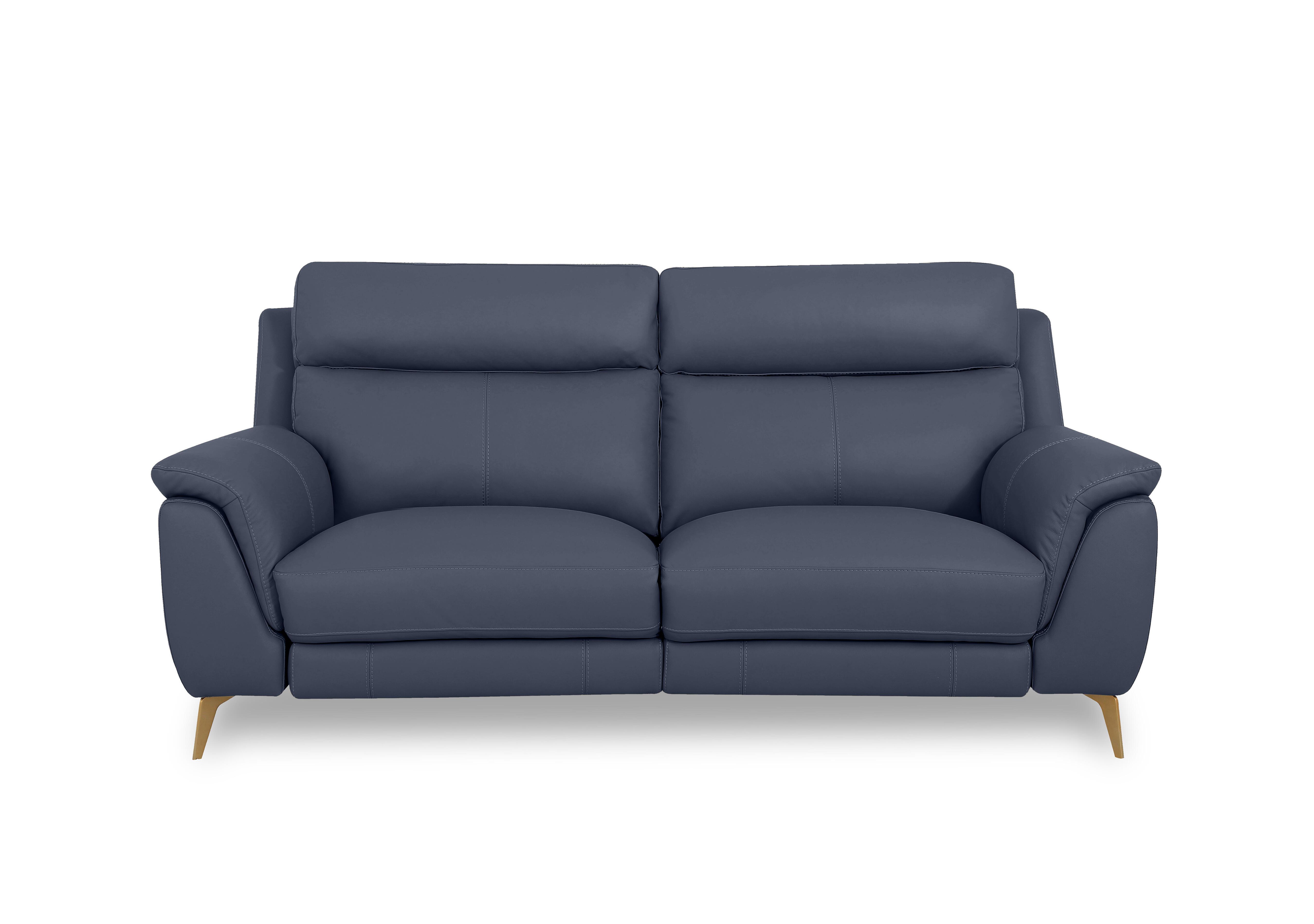 Eclipse Leather 2 Seater Sofa in Nw-681e Ocean Br on Furniture Village