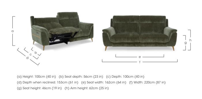 Eclipse Fabric 3 Seater Sofa in  on Furniture Village