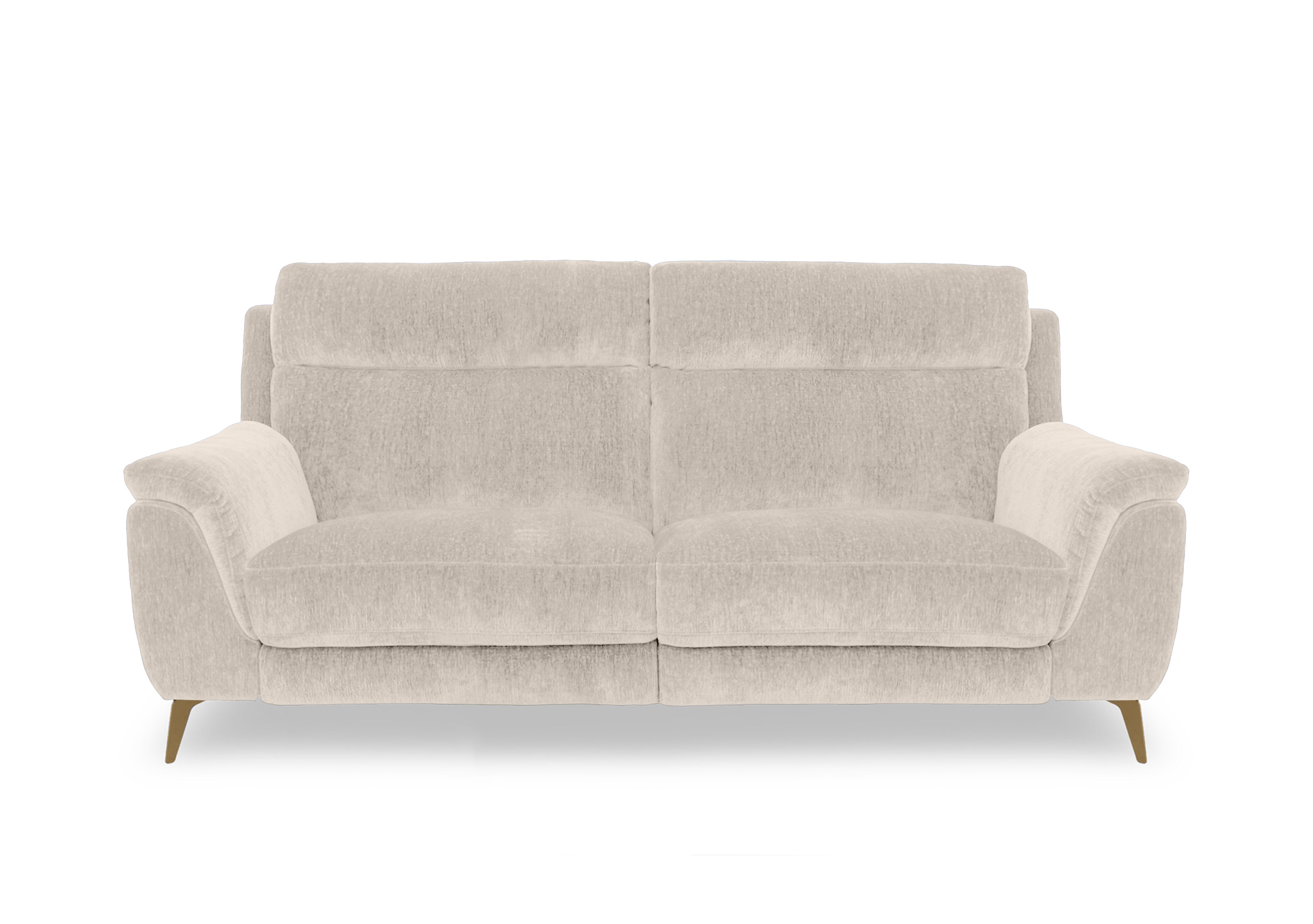 Eclipse Fabric 3 Seater Sofa in Fab-Crn-R120 Beige Br on Furniture Village
