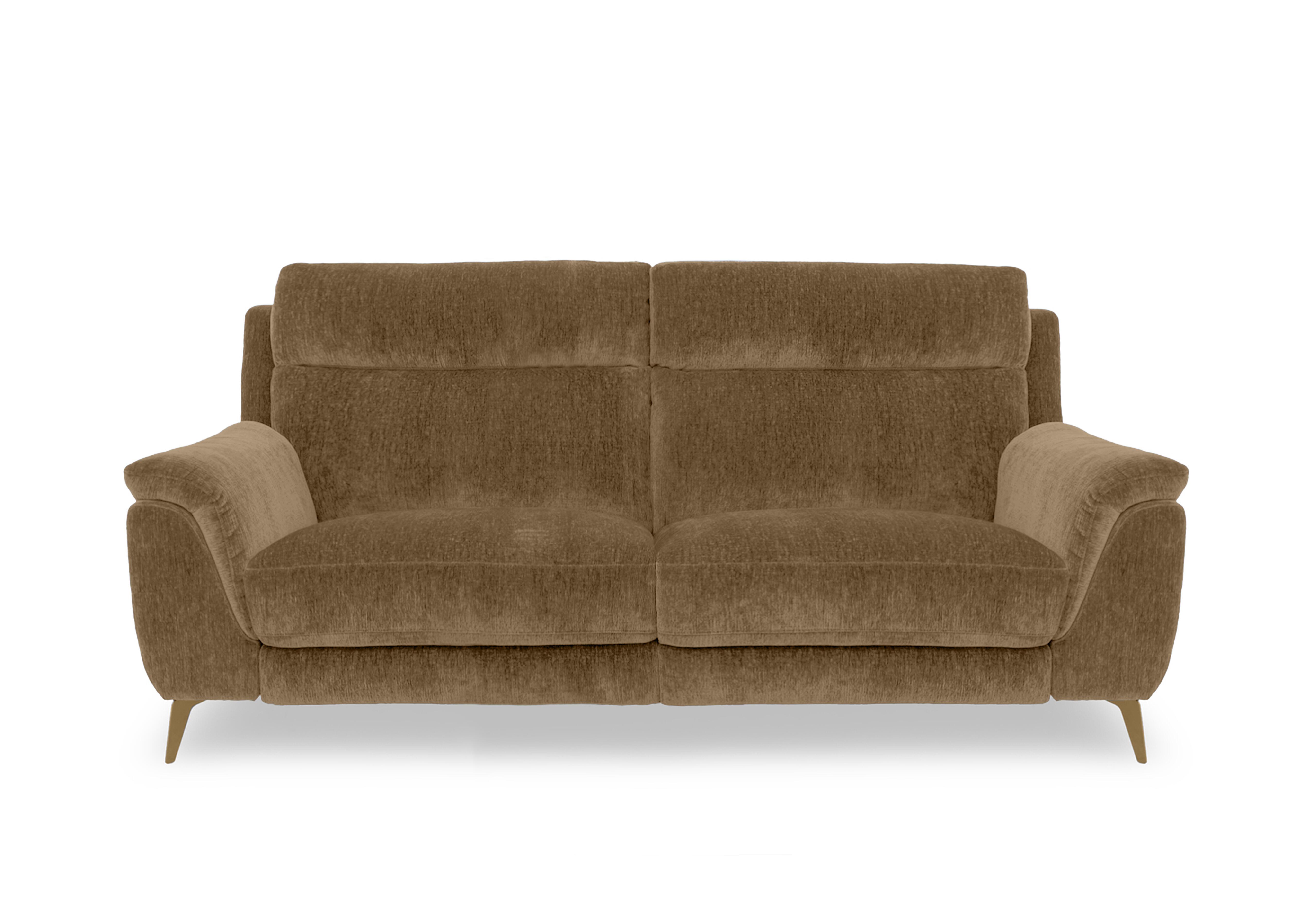 Eclipse Fabric 3 Seater Sofa in Fab-Crn-R272 Tumeric Br on Furniture Village