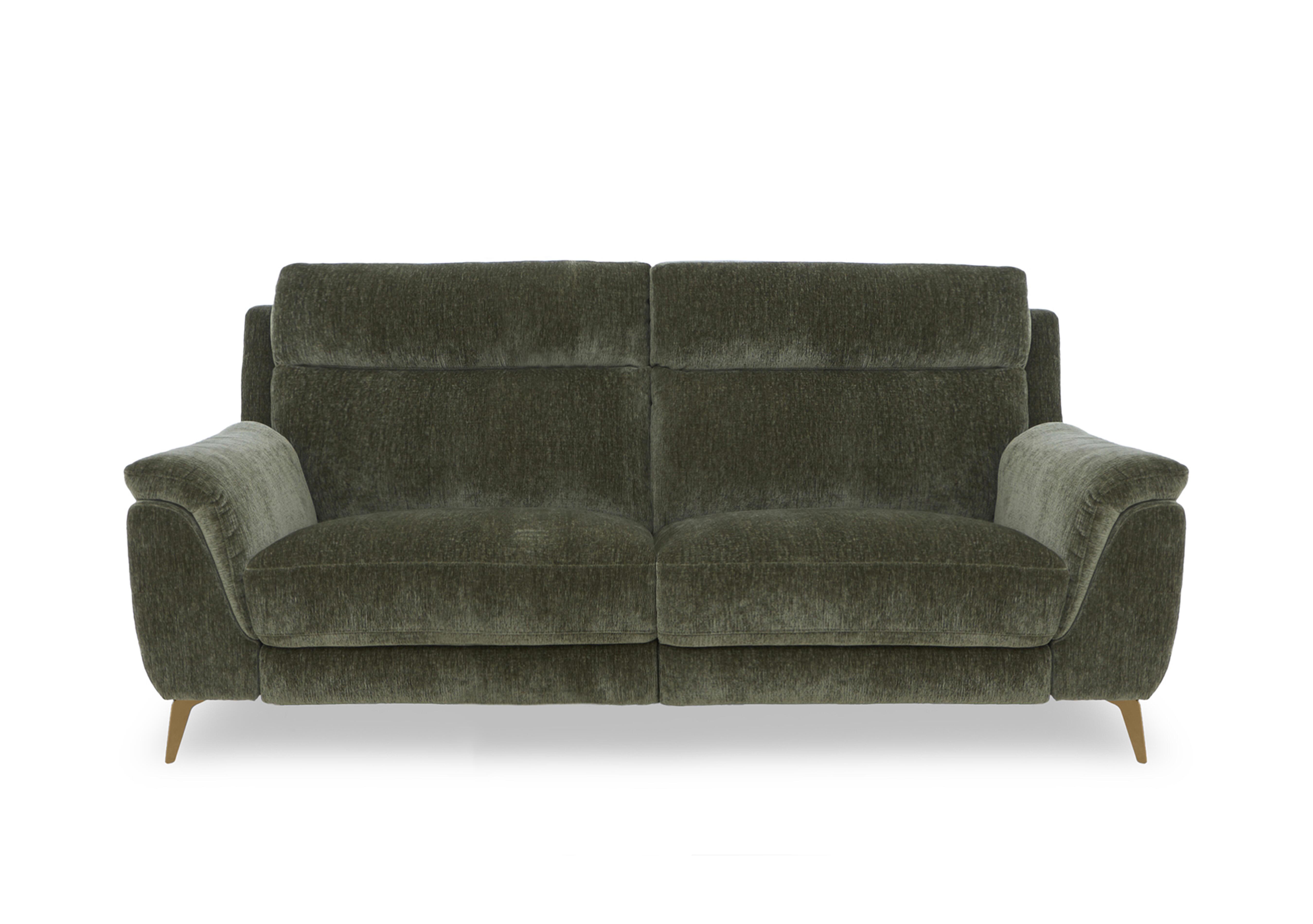 Eclipse Fabric 3 Seater Sofa in Fab-Crn-R353 Forest Green Br on Furniture Village