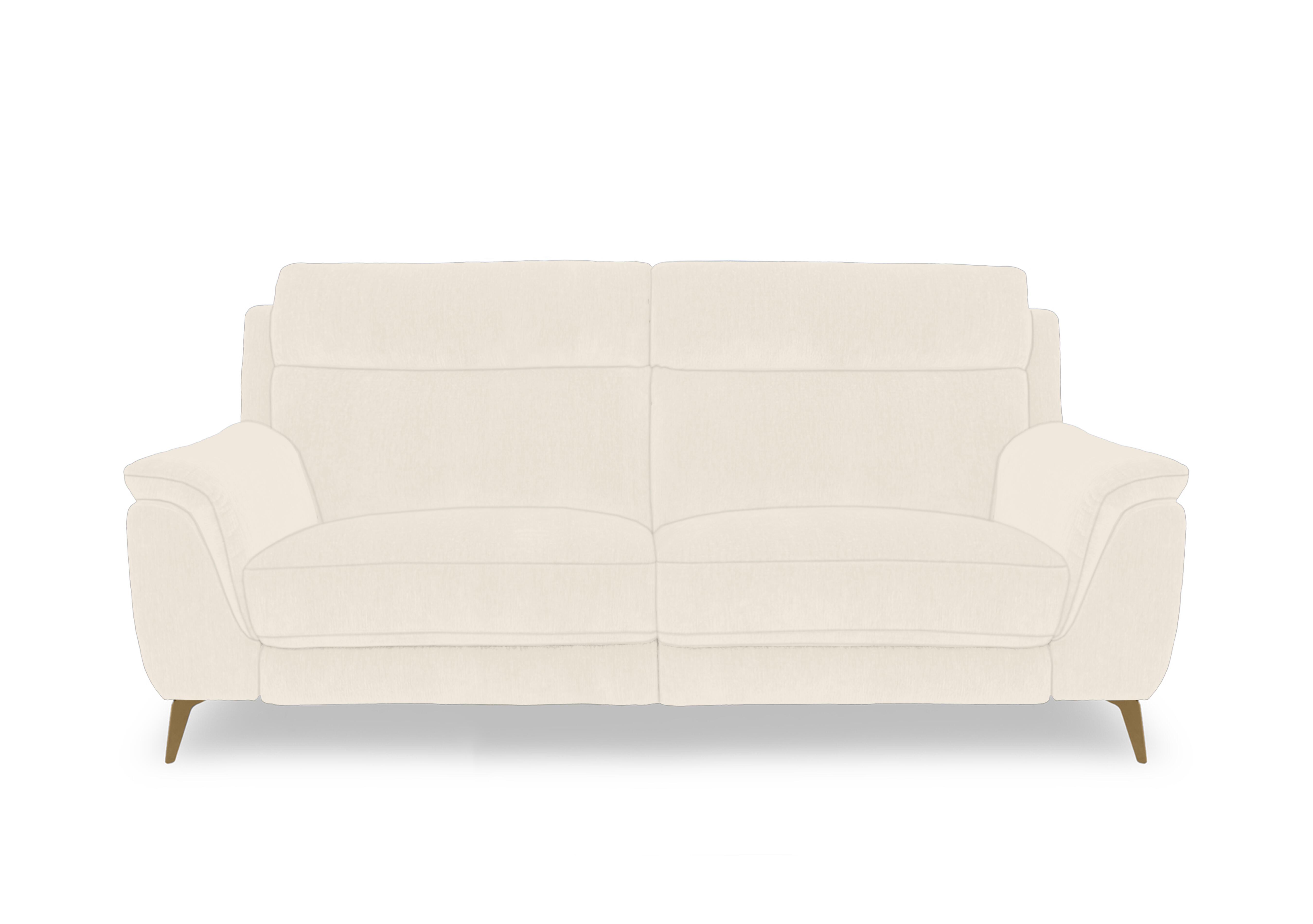 Eclipse Fabric 3 Seater Sofa in Fab-Dab-R05 Cream Br on Furniture Village