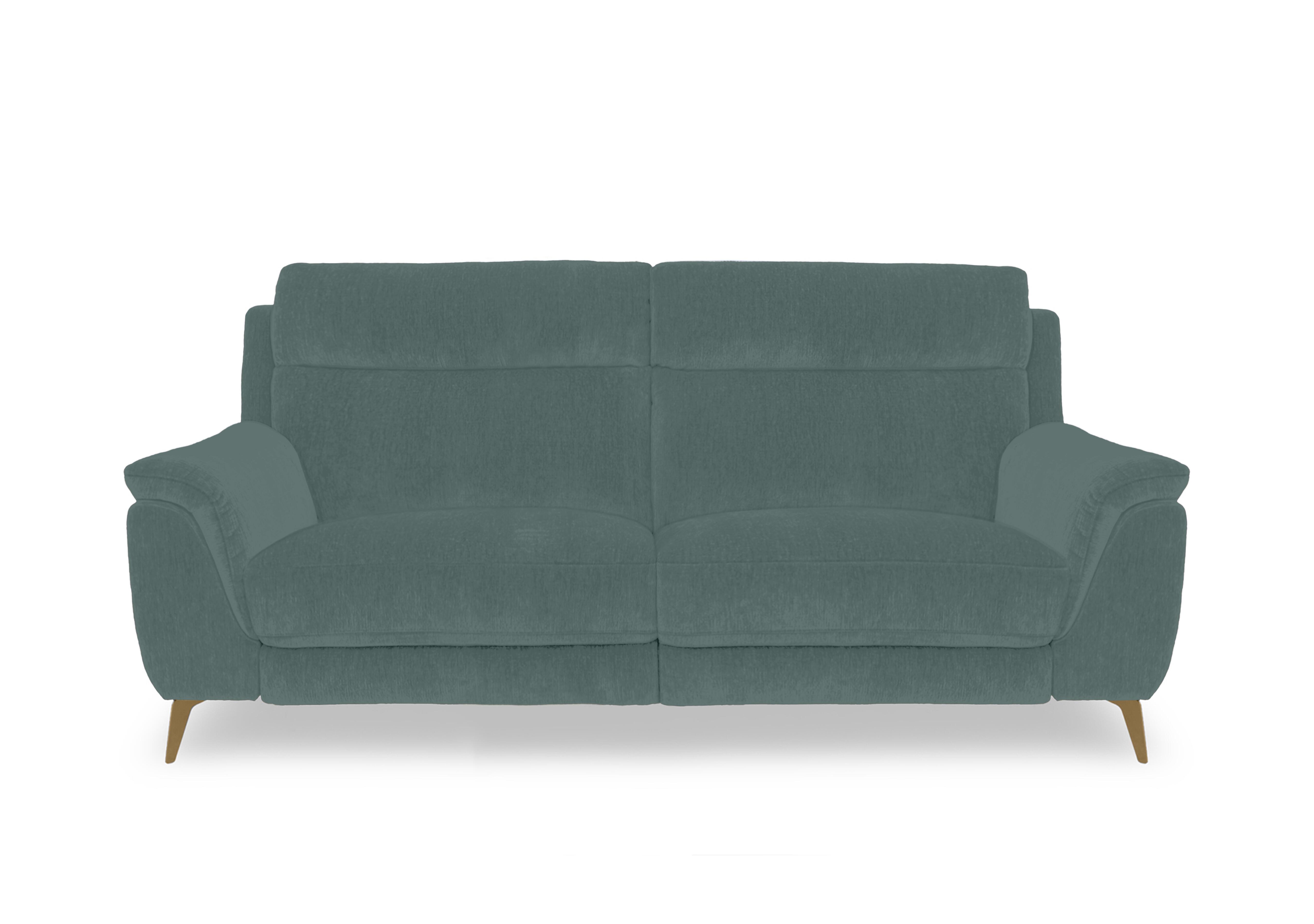 Eclipse Fabric 3 Seater Sofa in Fab-Dab-R17 Peacock Br on Furniture Village