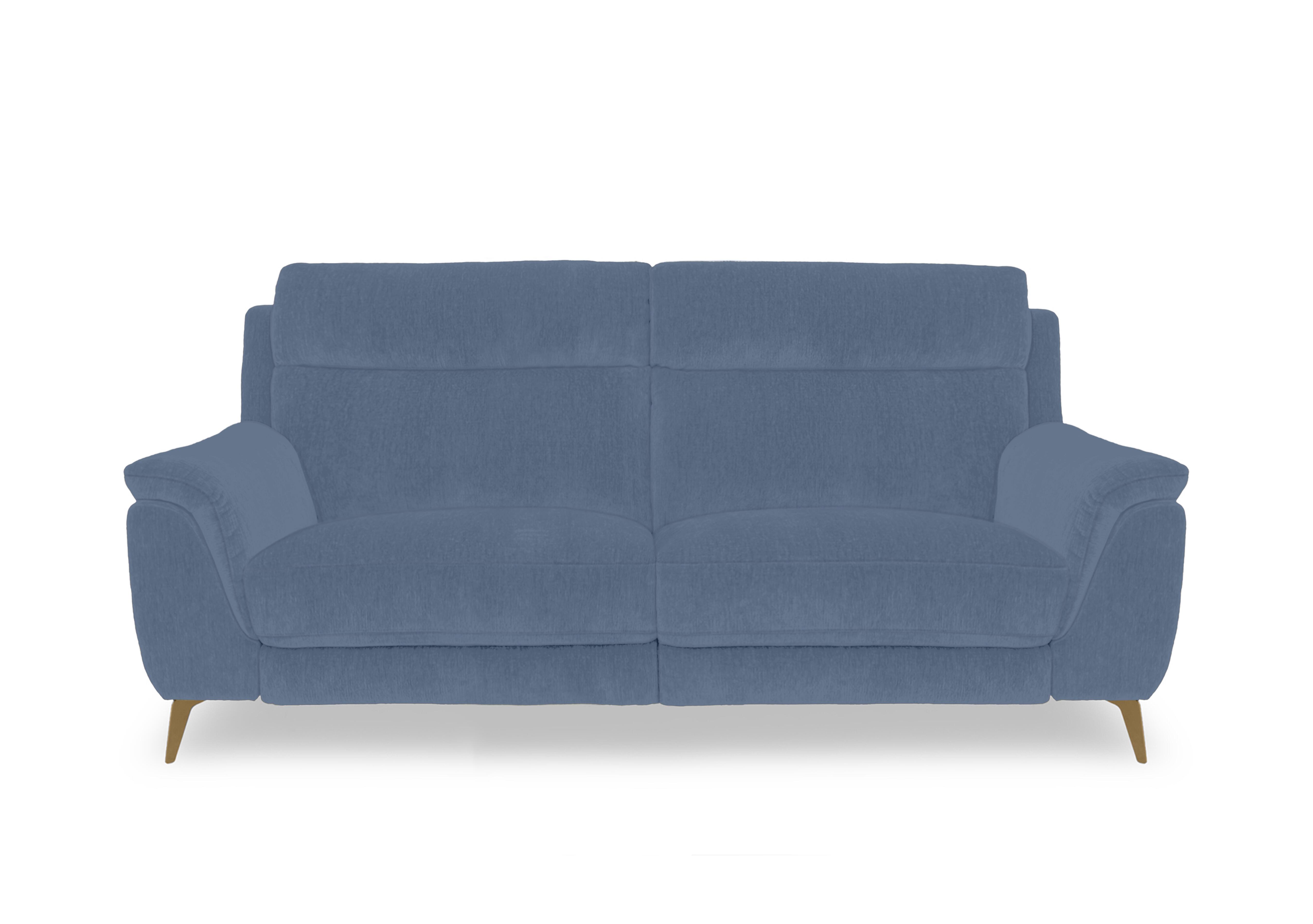 Eclipse Fabric 3 Seater Sofa in Fab-Dab-R18 Silverish Blue Br on Furniture Village