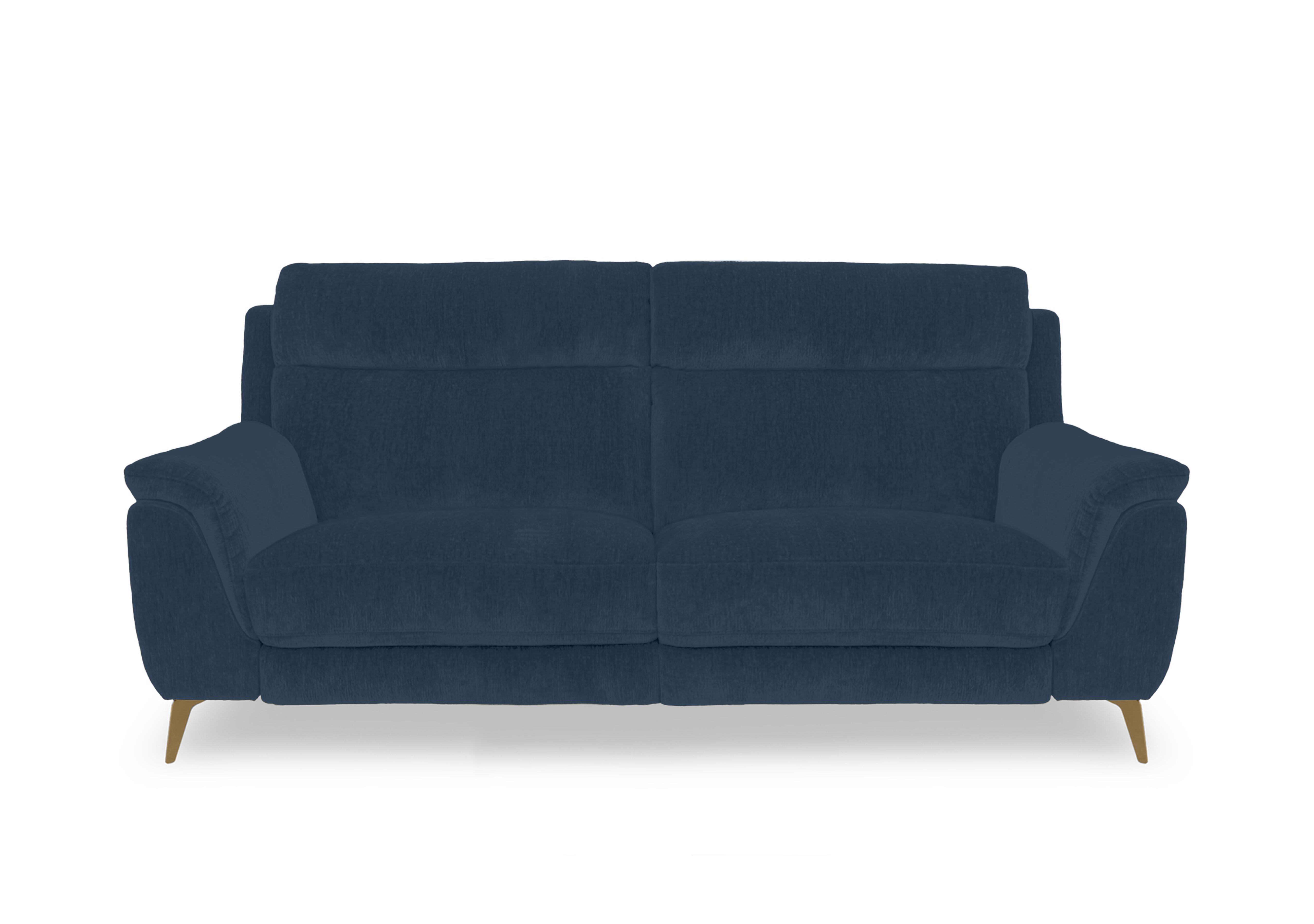 Eclipse Fabric 3 Seater Sofa in Fab-Dab-R23 Steel Blue Br on Furniture Village