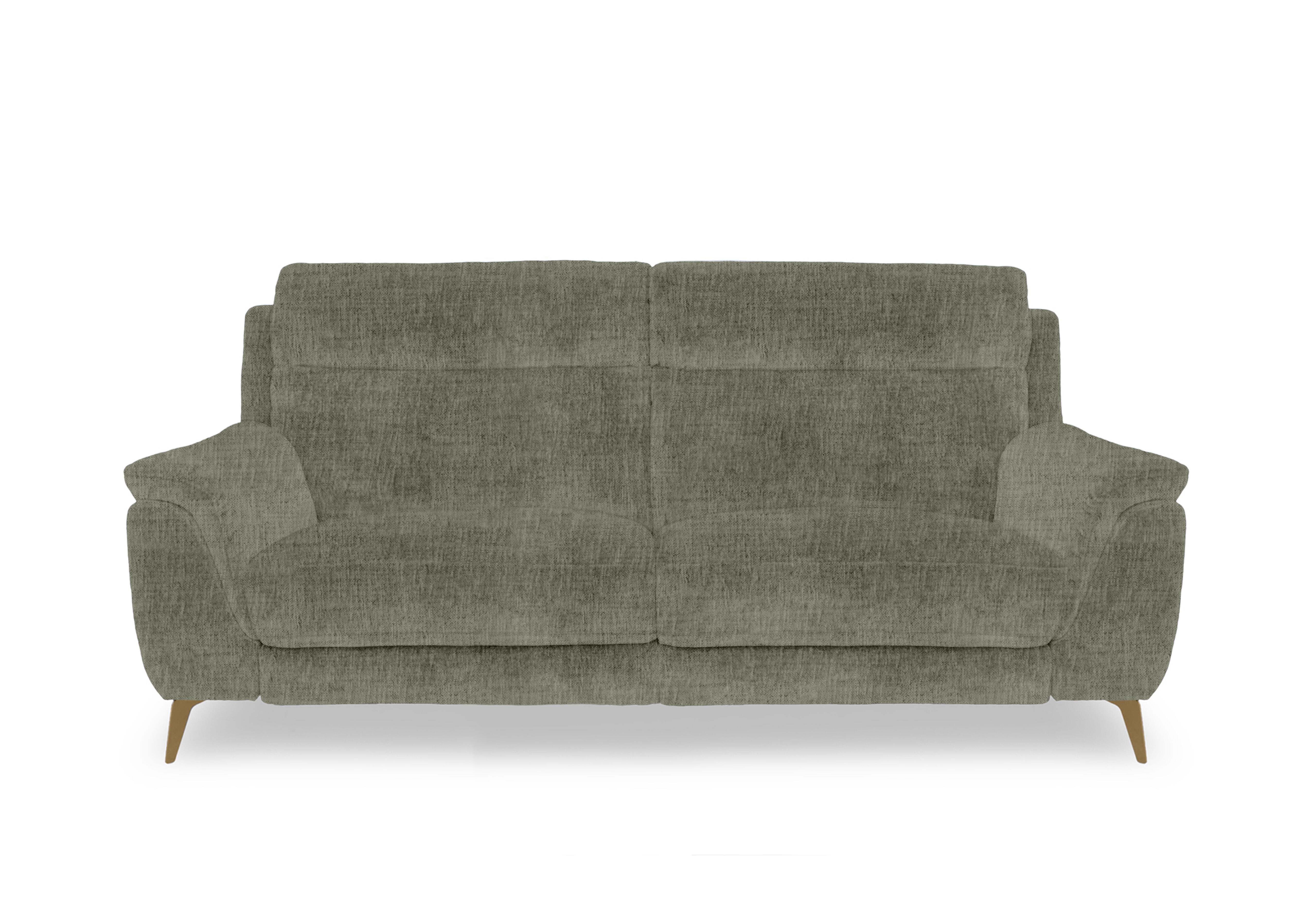 Eclipse Fabric 3 Seater Sofa in Fab-Mga-R11 Olive Green Br on Furniture Village