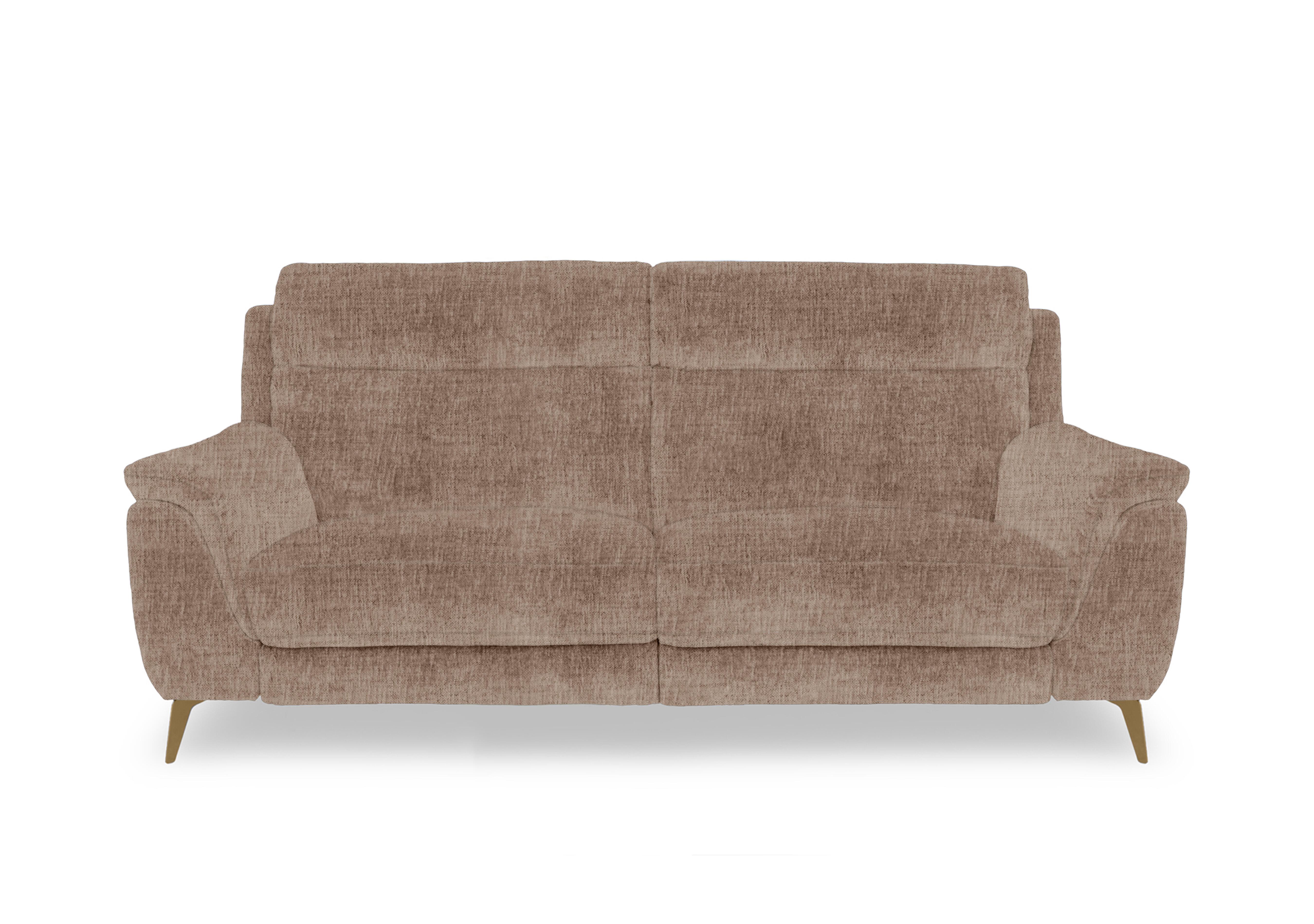 Eclipse Fabric 3 Seater Sofa in Fab-Mga-R13 Light Brown Br on Furniture Village