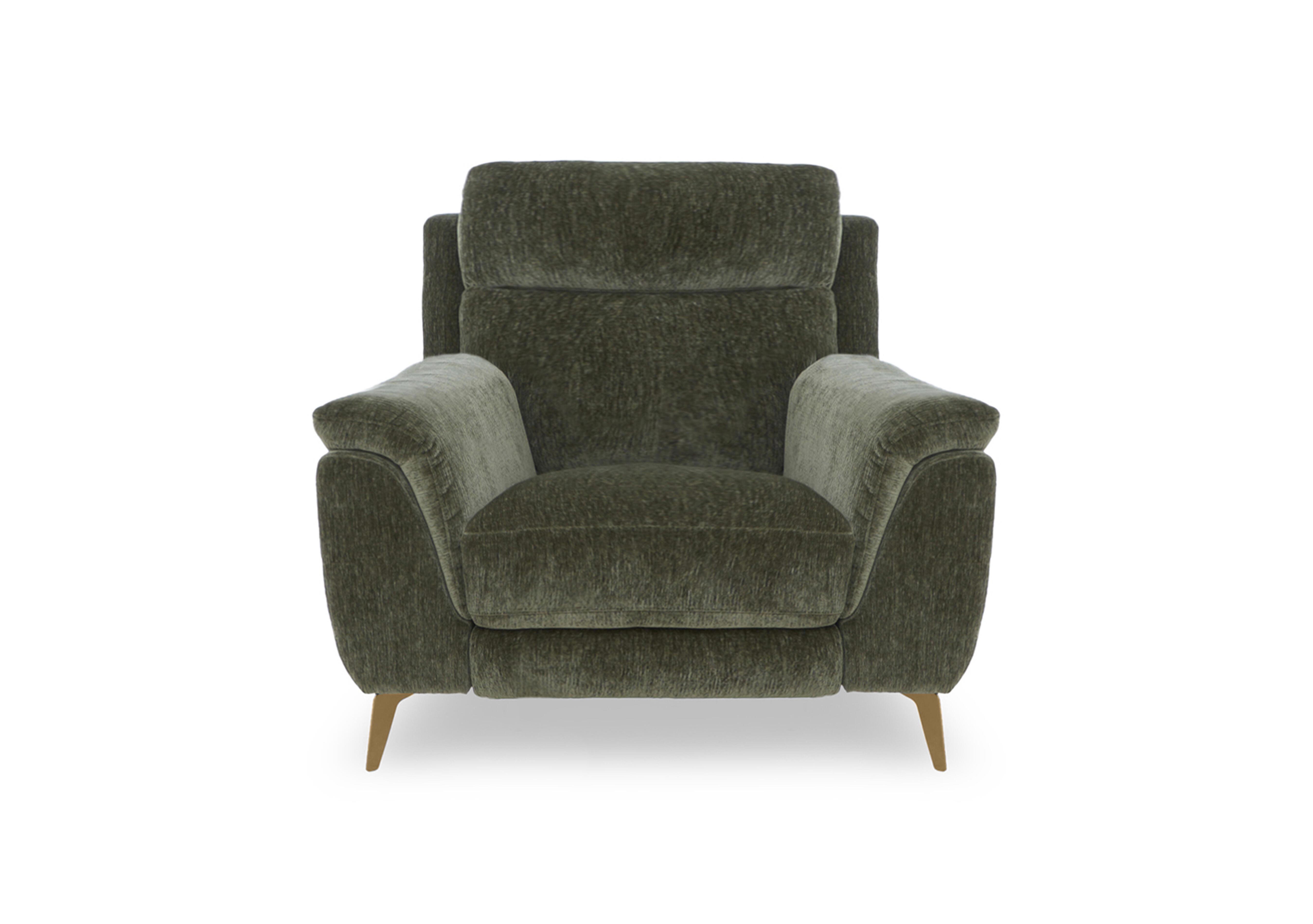 Eclipse Fabric Chair in Fab-Crn-R353 Forrest Green Br on Furniture Village