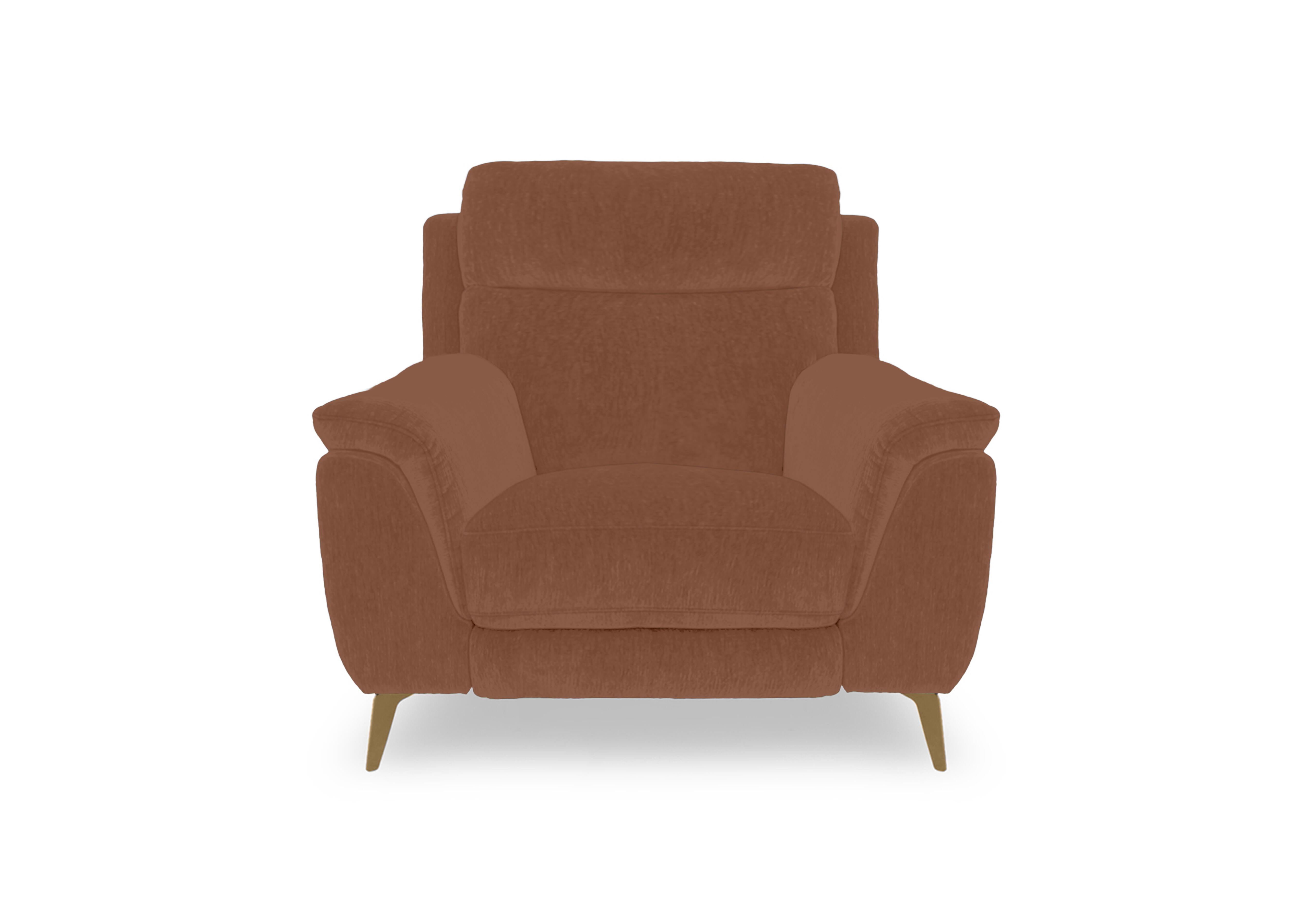 Eclipse Fabric Chair in Fab-Dab-R13 Rust Br on Furniture Village