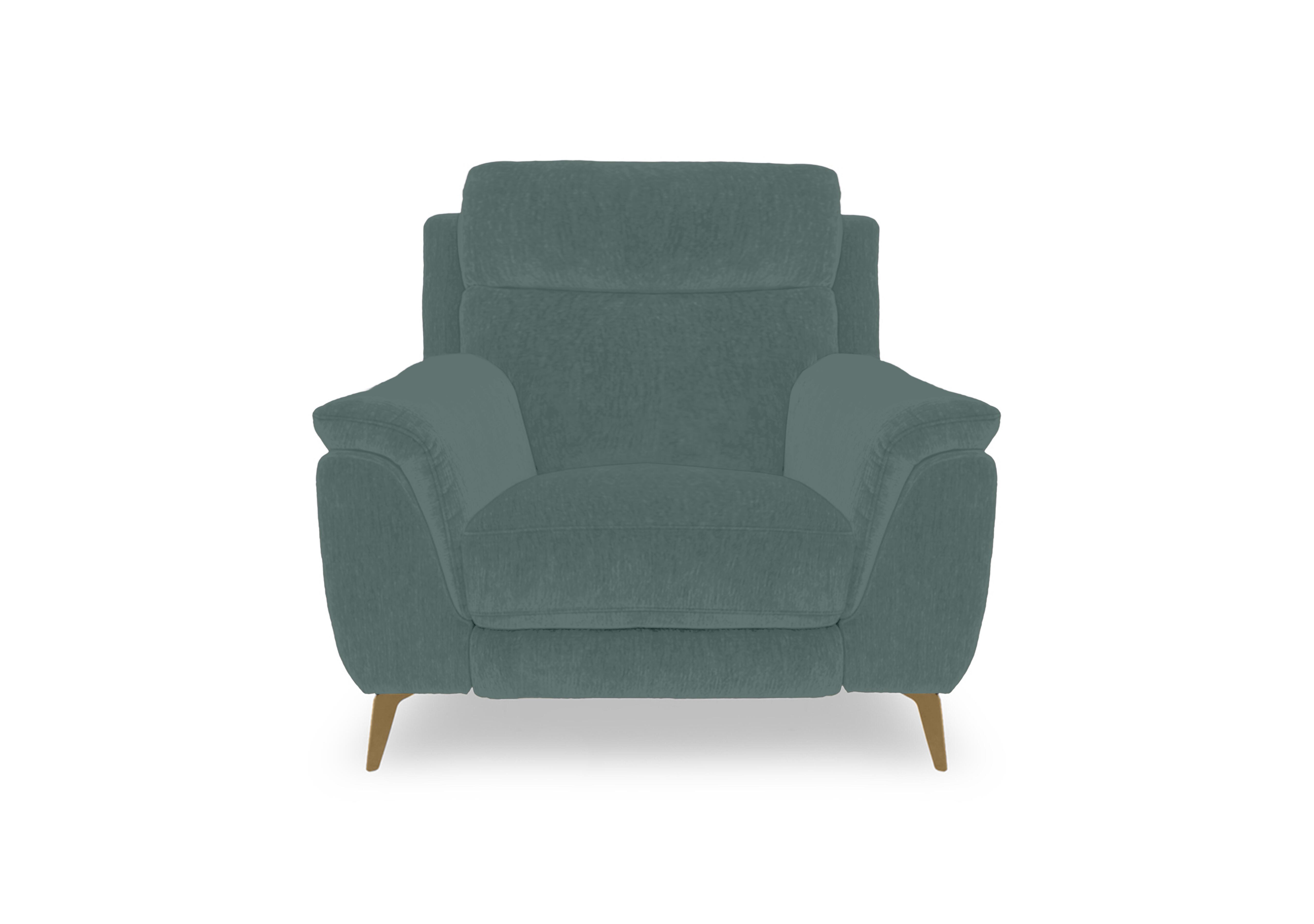 Eclipse Fabric Chair in Fab-Dab-R17 Peacock Br on Furniture Village