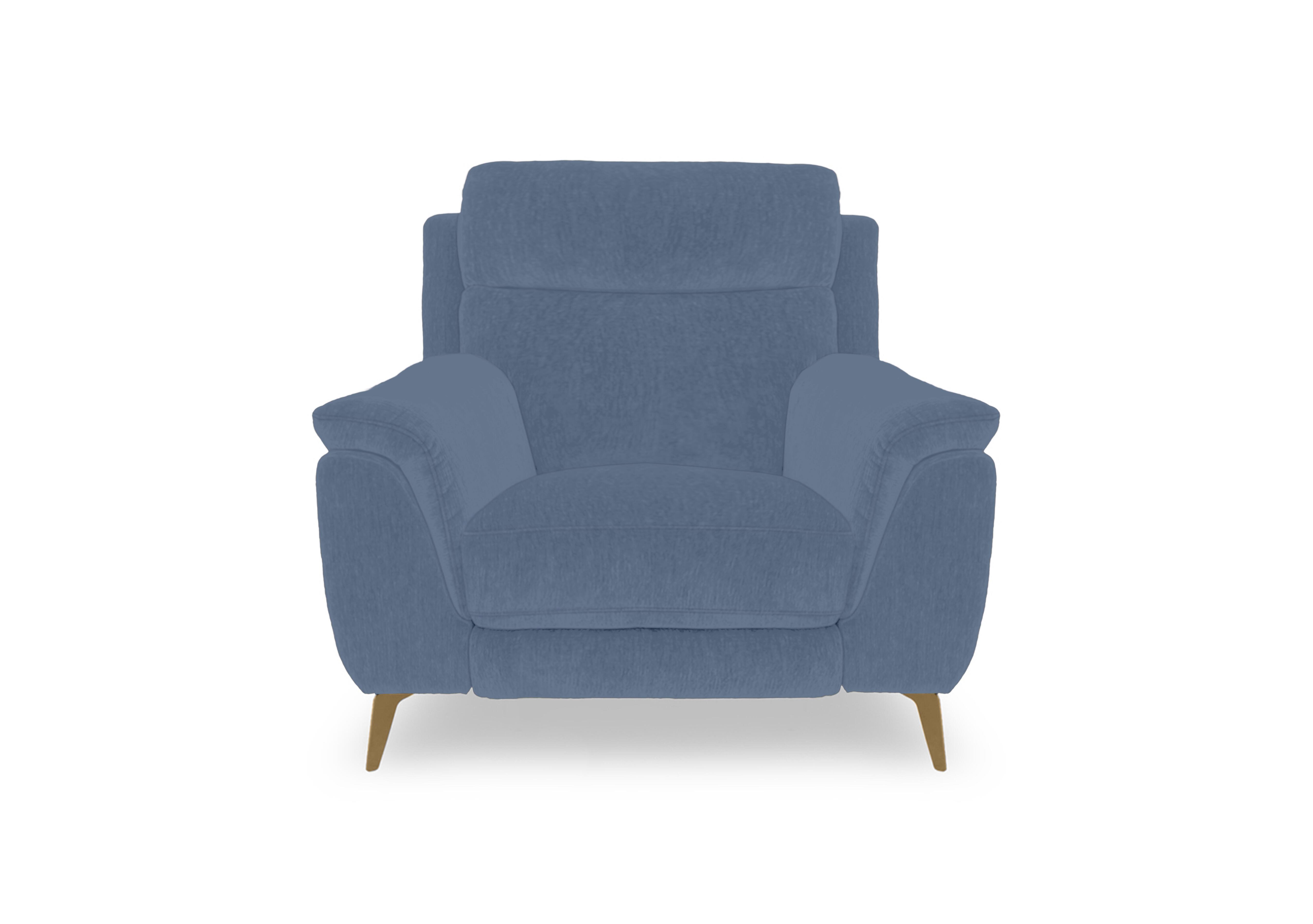 Eclipse Fabric Chair in Fab-Dab-R18 Silverish Blue Br on Furniture Village