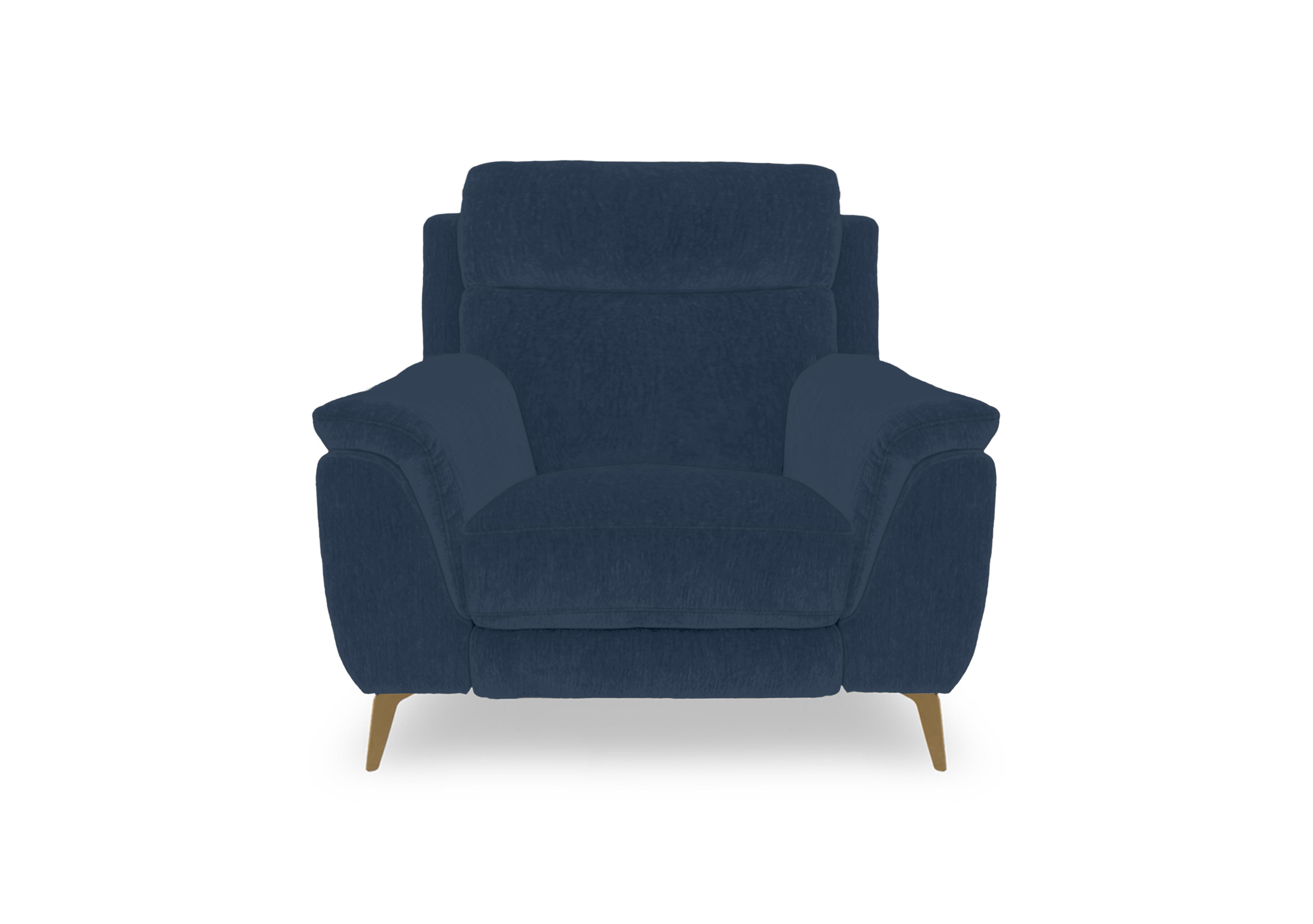 Eclipse Fabric Chair in Fab-Dab-R23 Steel Blue Br on Furniture Village