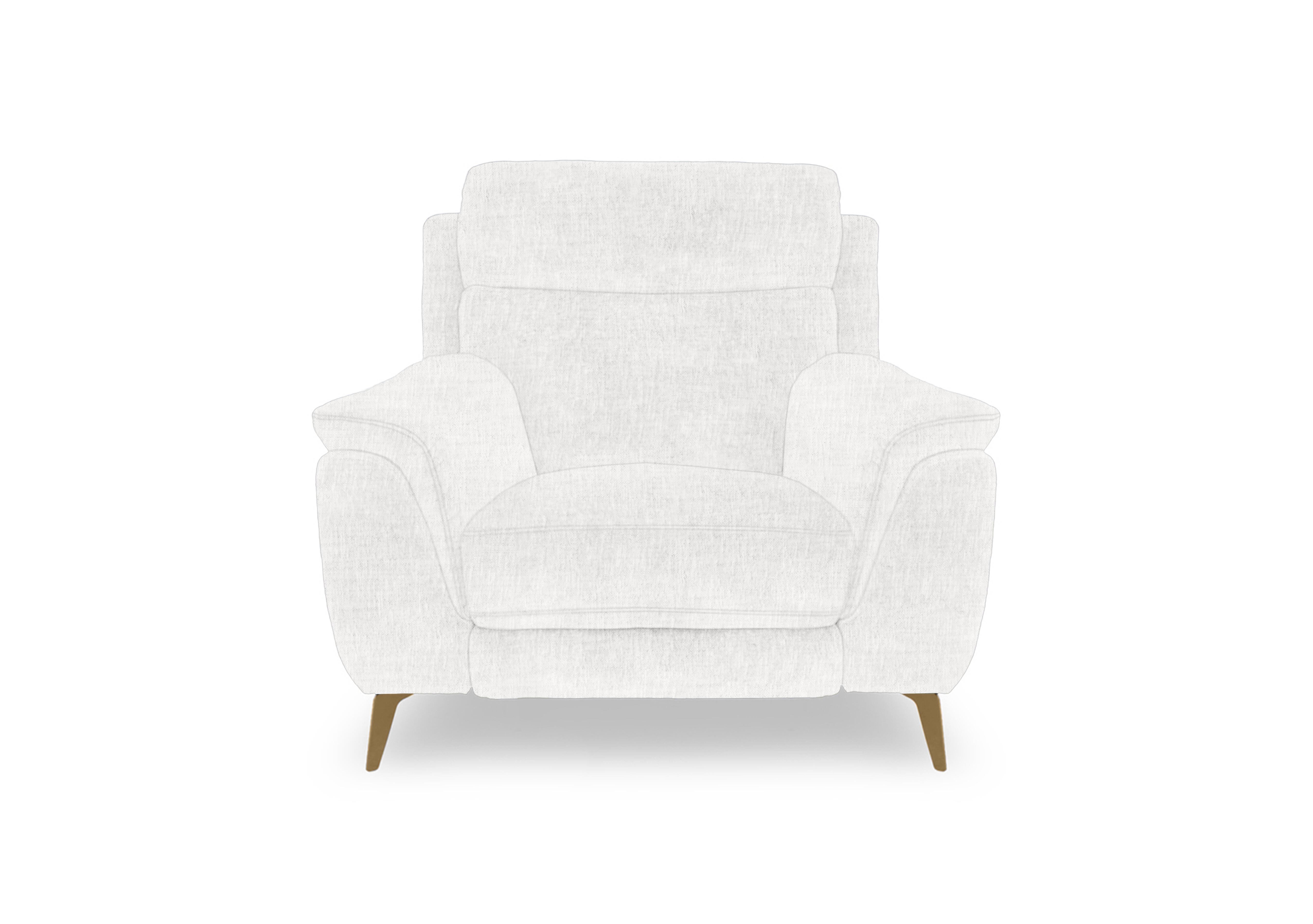 Eclipse Fabric Chair in Fab-Mga-R03 Frost Br on Furniture Village