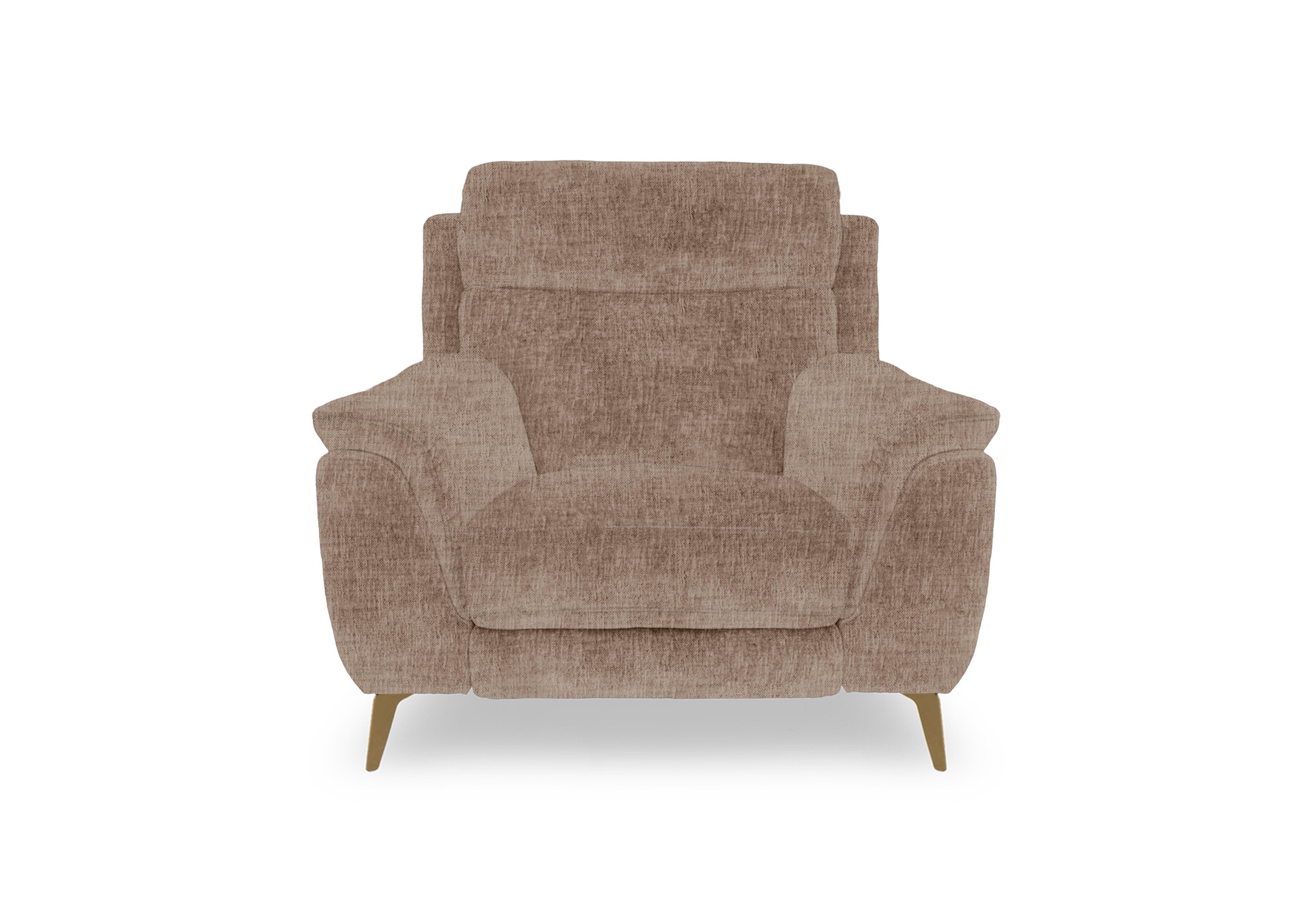 Eclipse Fabric Chair in Fab-Mga-R13 Light Brown Br on Furniture Village
