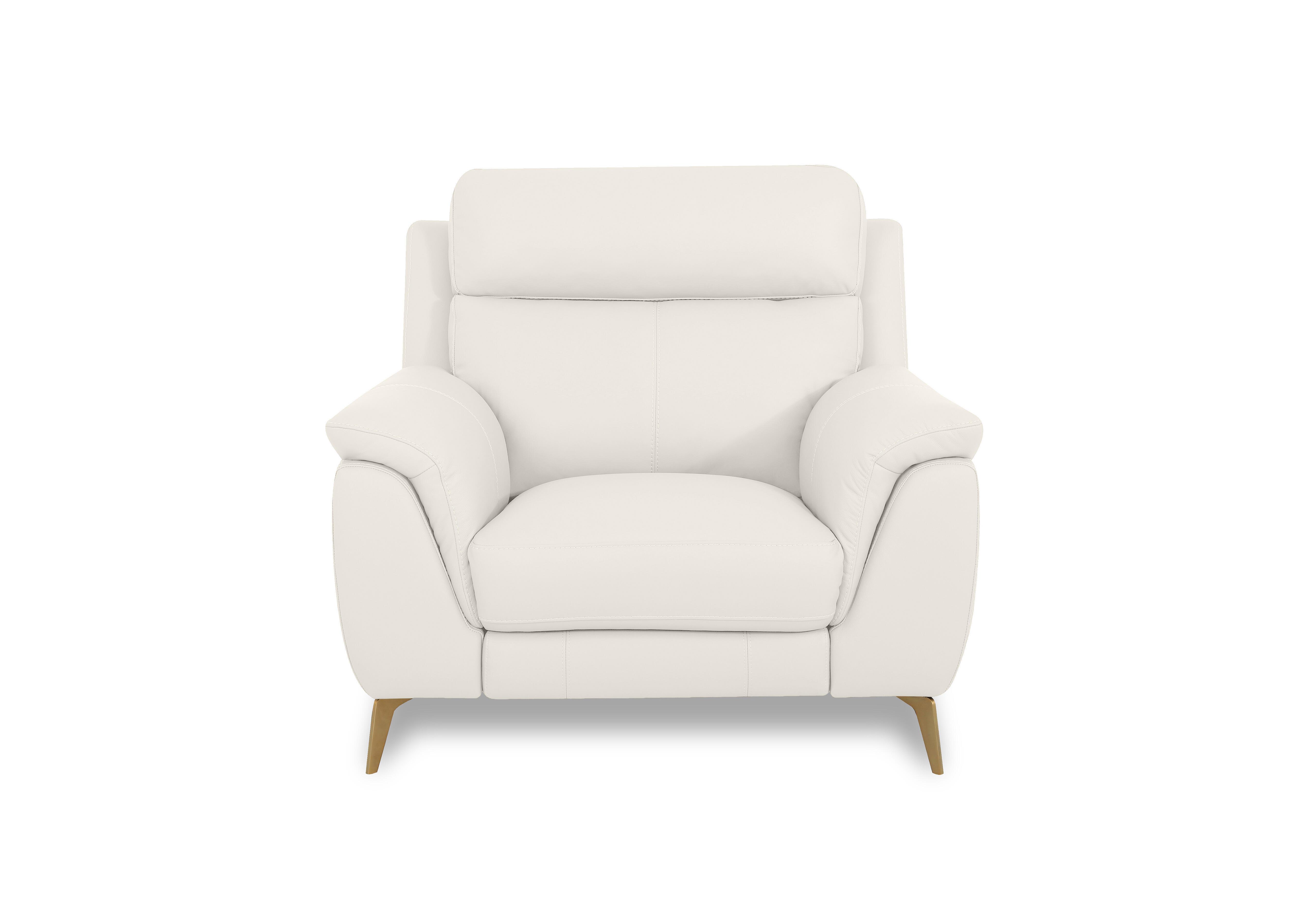 Eclipse Leather Chair in Nw-420e Star White Br on Furniture Village