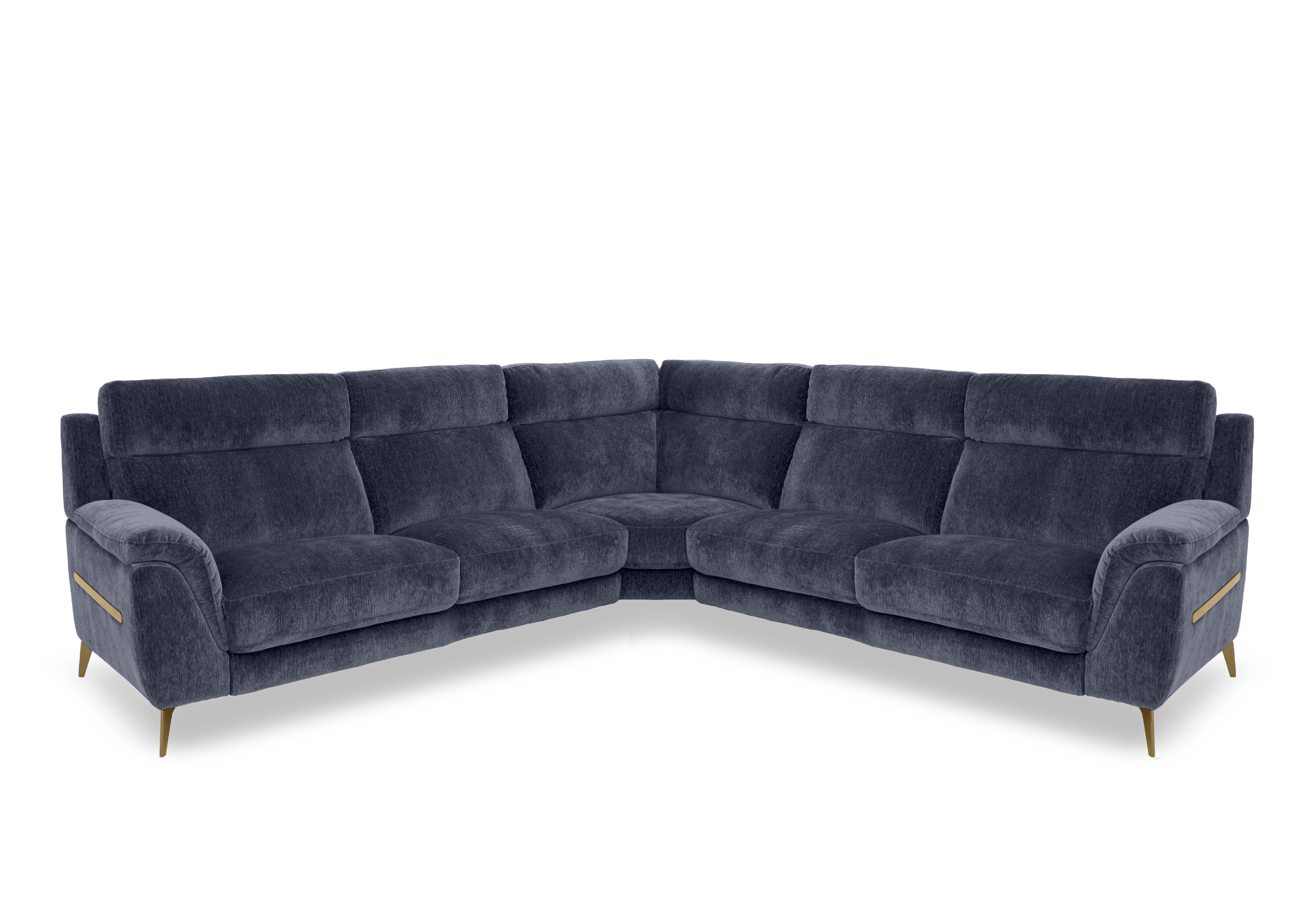 Eclipse Large Fabric Corner Sofa in Fab-Crn-R101 Ink Br on Furniture Village