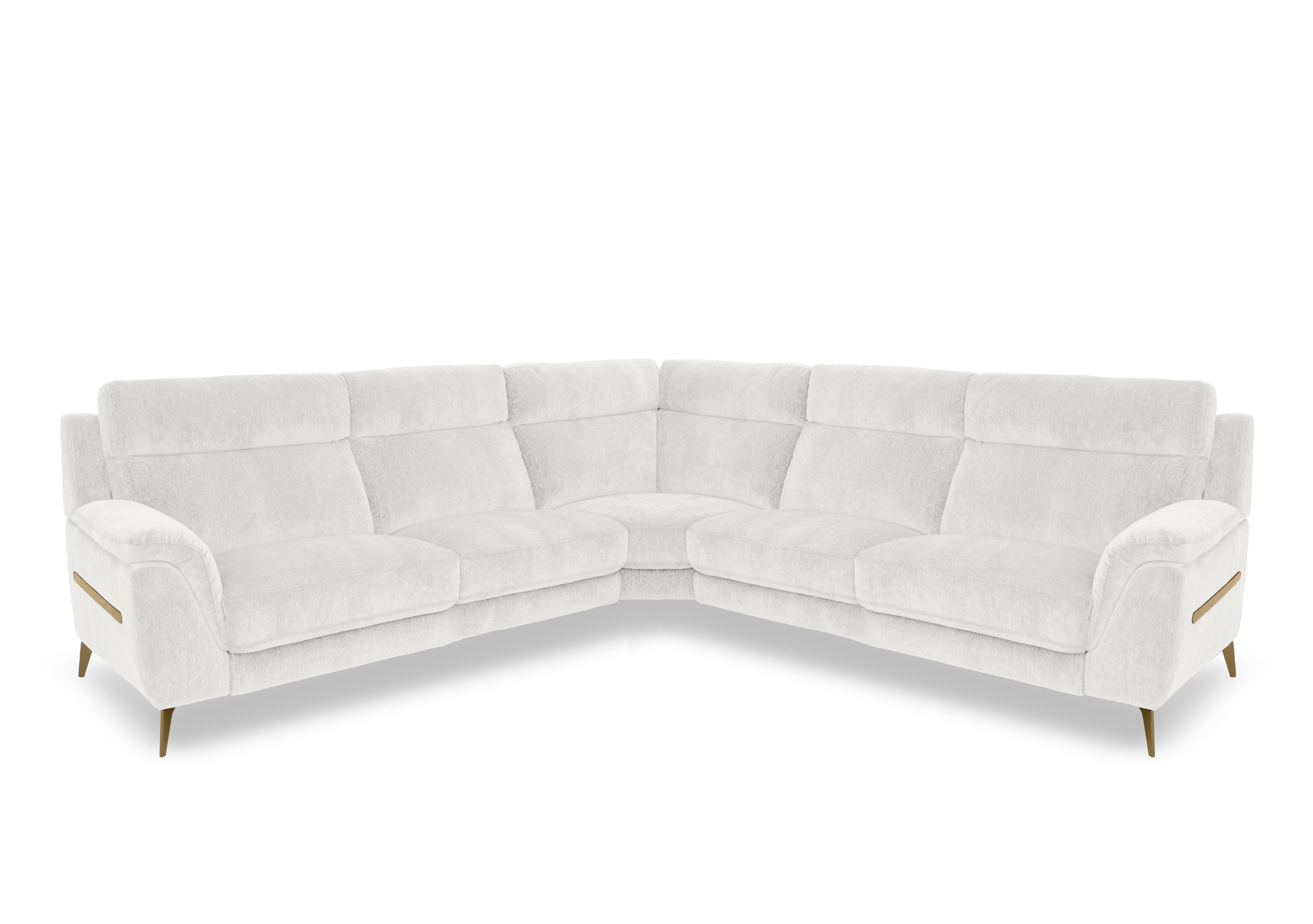Eclipse Large Fabric Corner Sofa in Fab-Crn-R104 Mist Br on Furniture Village
