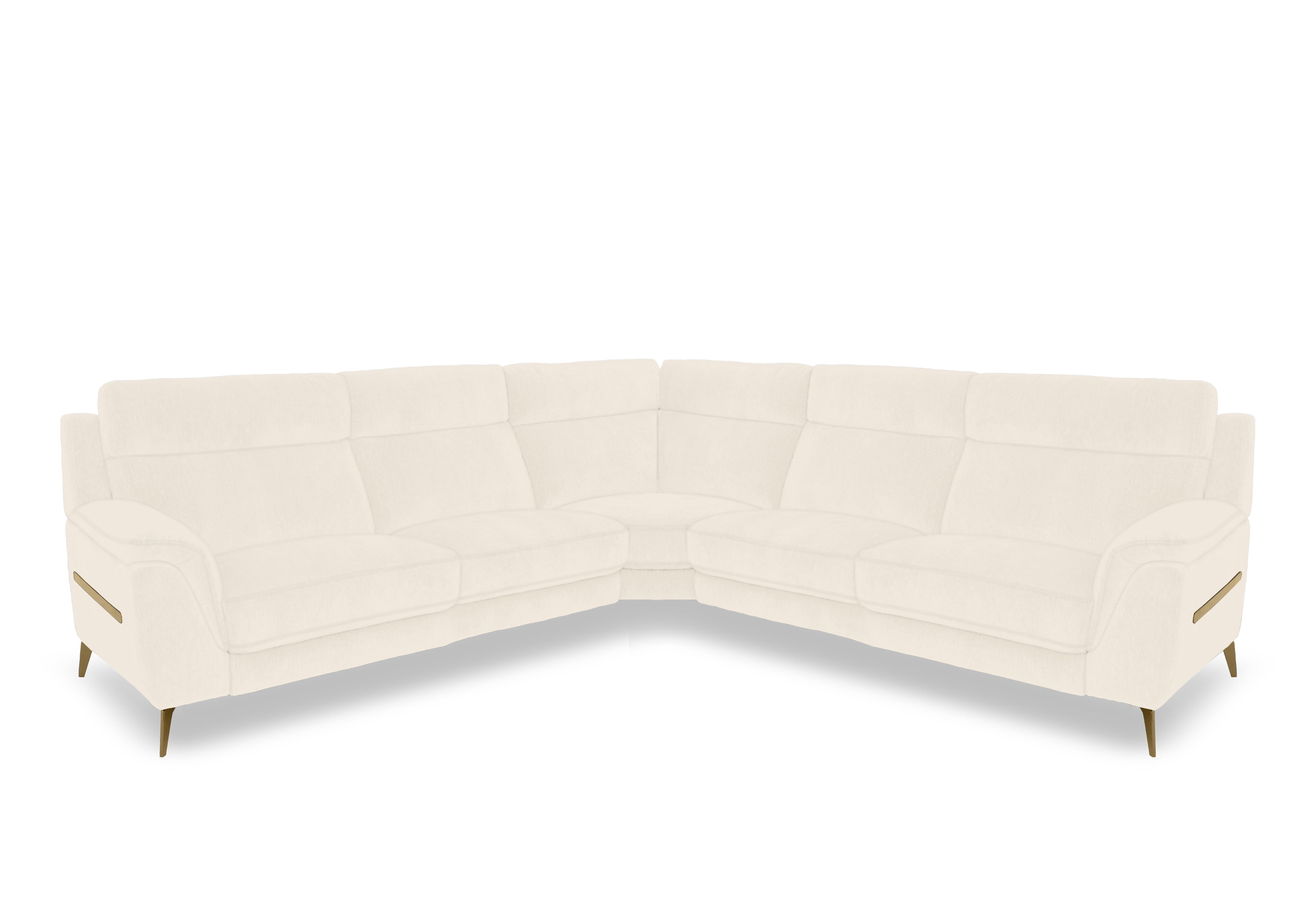 Eclipse Large Fabric Corner Sofa in Fab-Dab-R05 Cream Br on Furniture Village