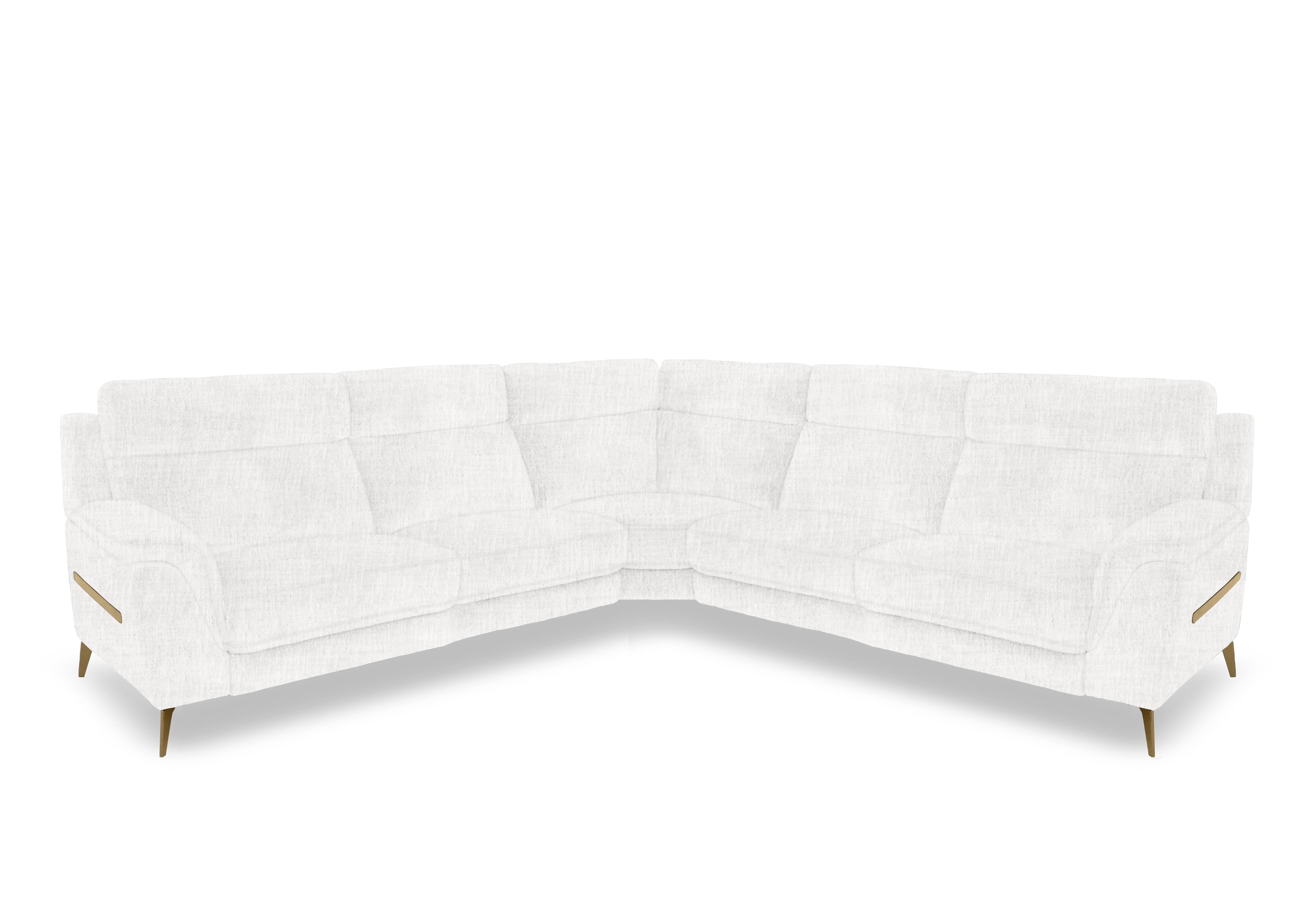 Eclipse Large Fabric Corner Sofa in Fab-Mga-R03 Frost Br on Furniture Village