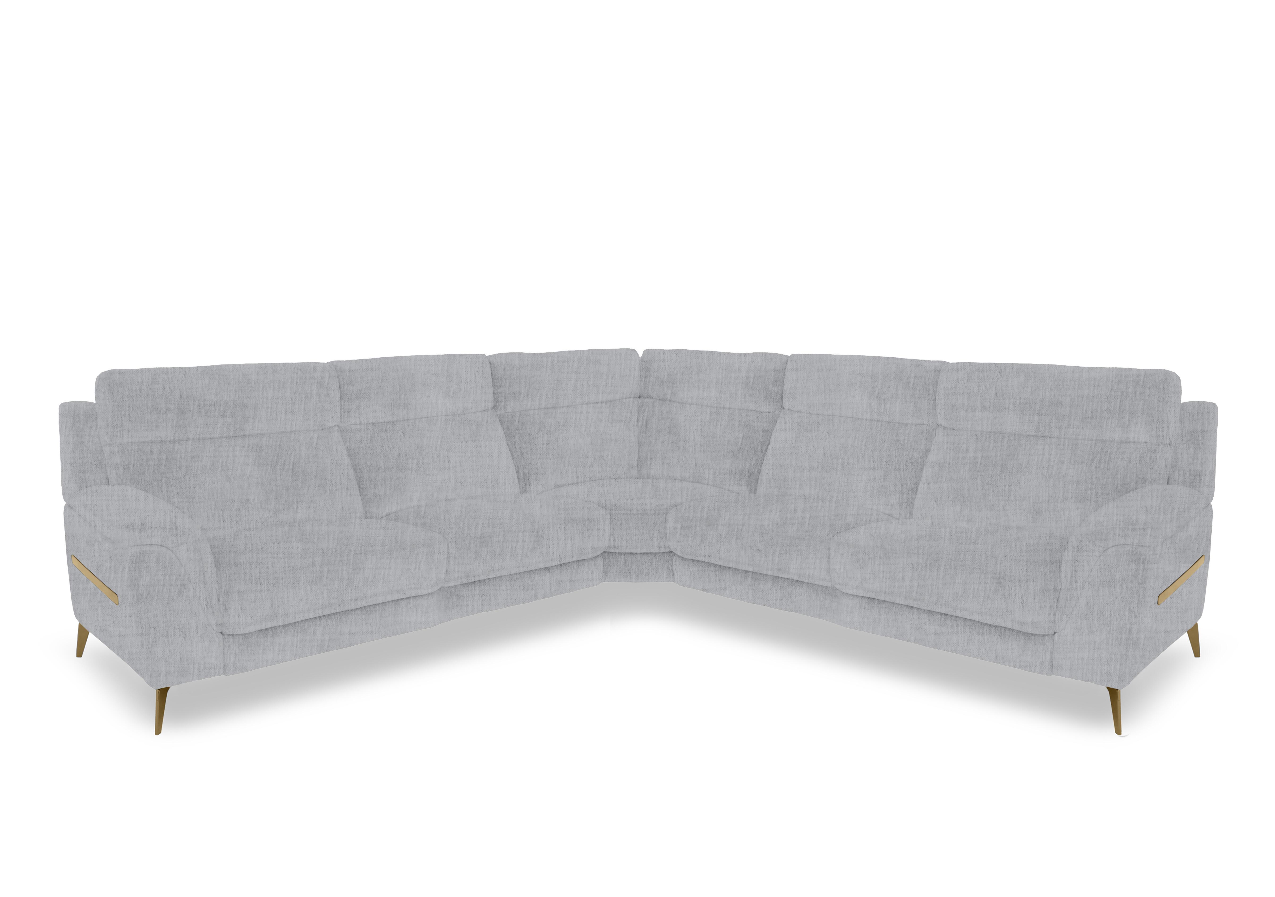Eclipse Large Fabric Corner Sofa in Fab-Mga-R09 Dove Gry Br on Furniture Village