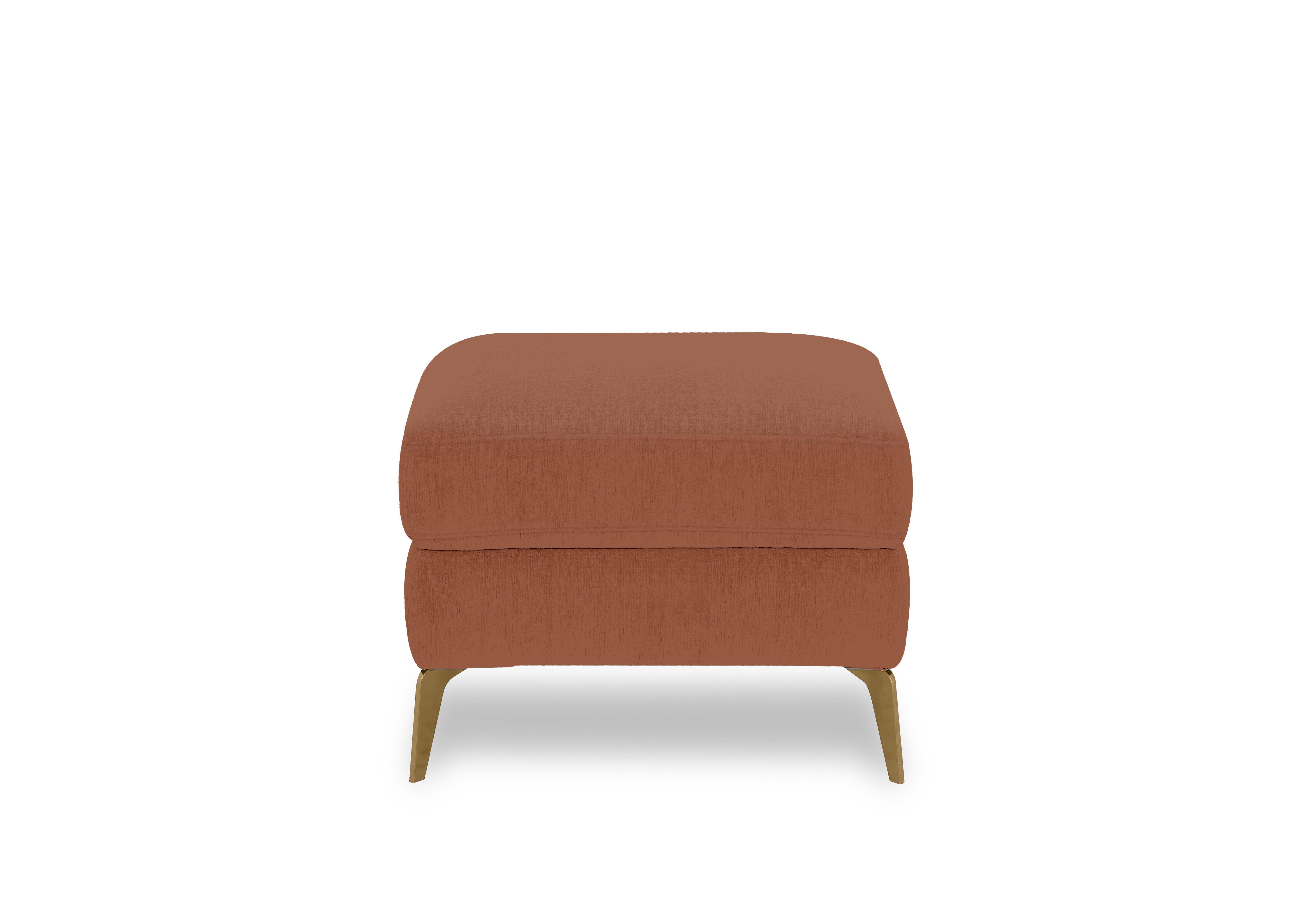 Eclipse Fabric Footstool in Fab-Dab-R13 Rust Br on Furniture Village