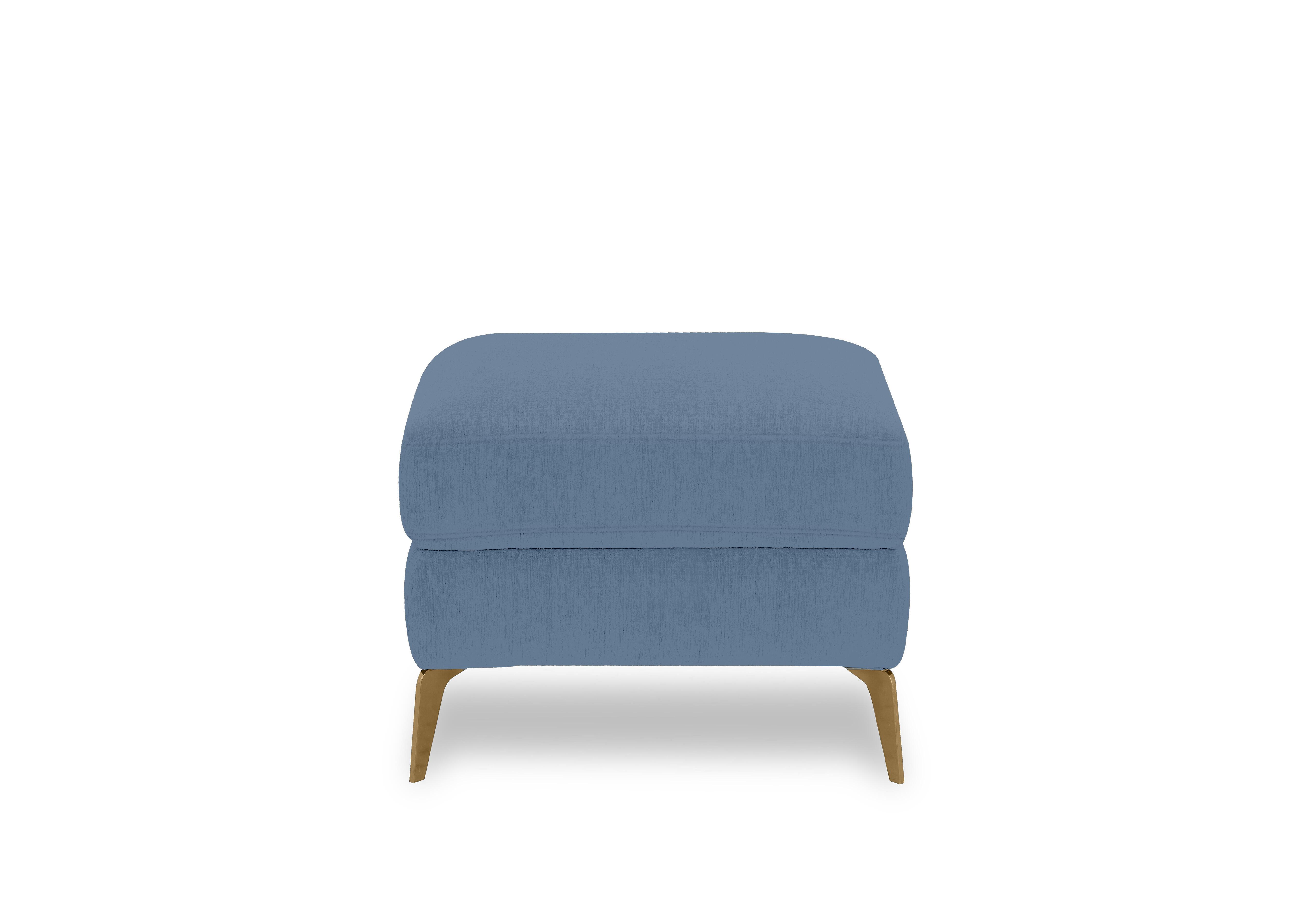 Eclipse Fabric Footstool in Fab-Dab-R18 Silverish Blue Br on Furniture Village