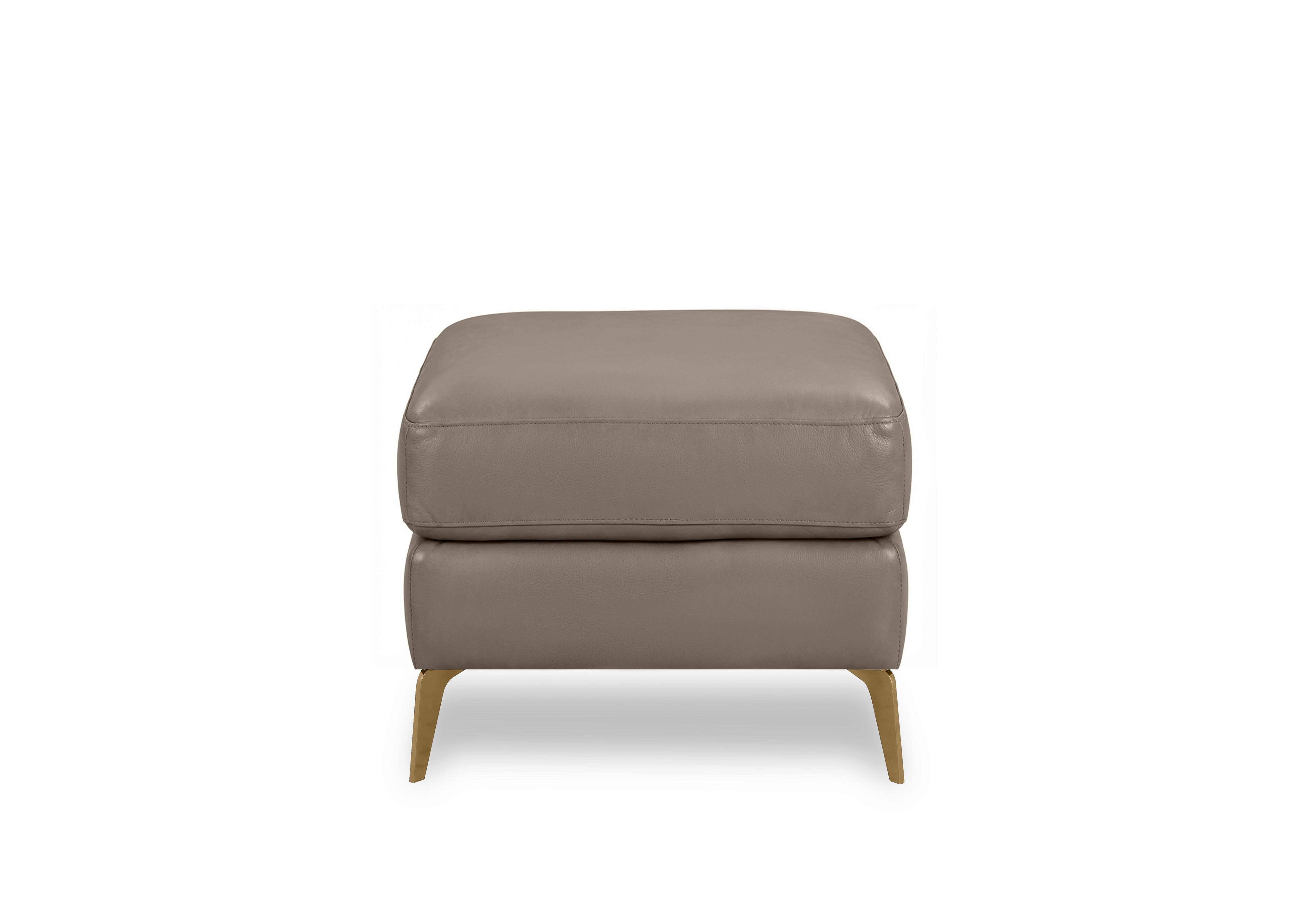 Eclipse Leather Footstool in Nw-513e Pine Bark Br on Furniture Village