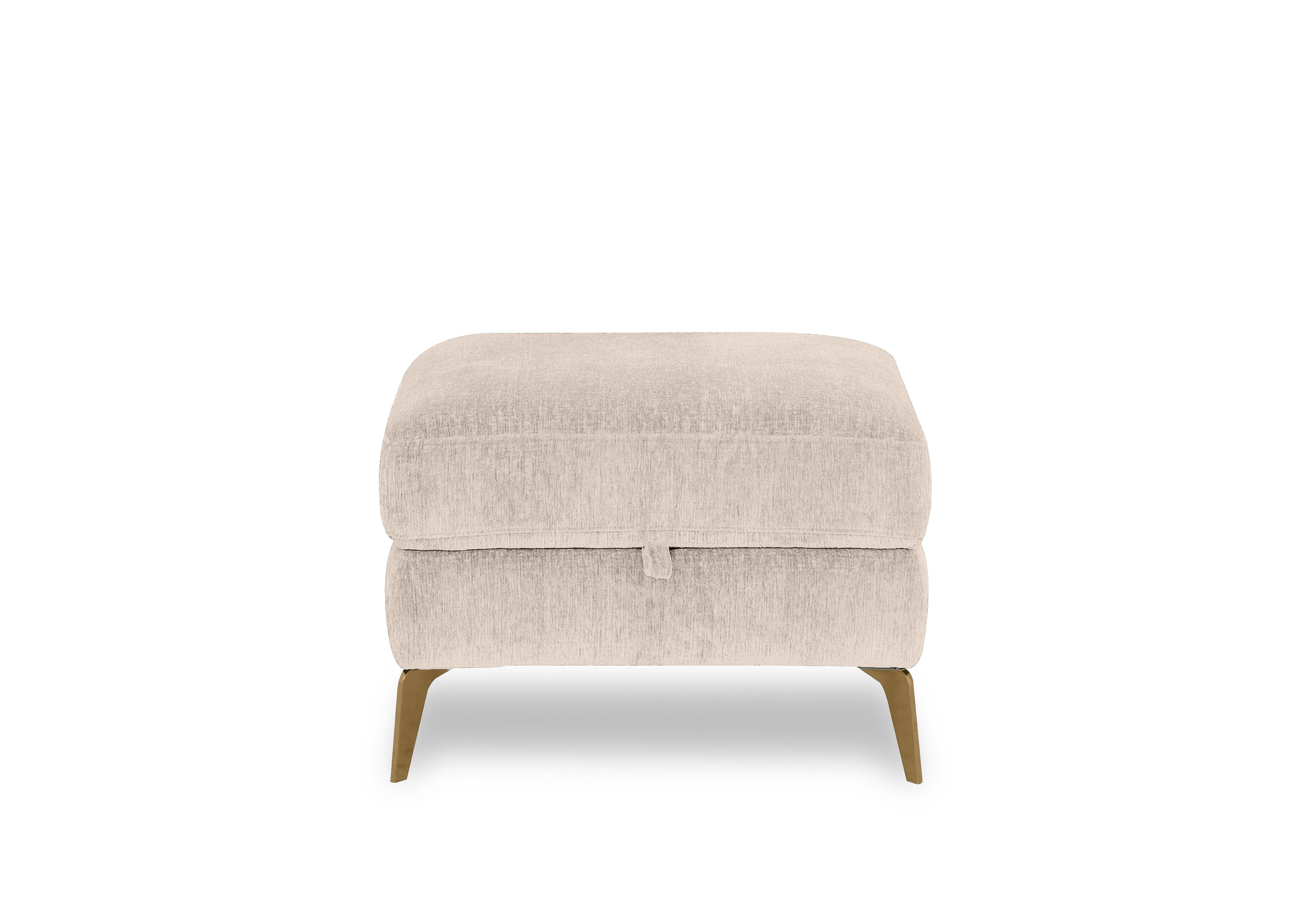 Eclipse Fabric Storage Footstool in Fab-Crn-R120 Beige Br on Furniture Village