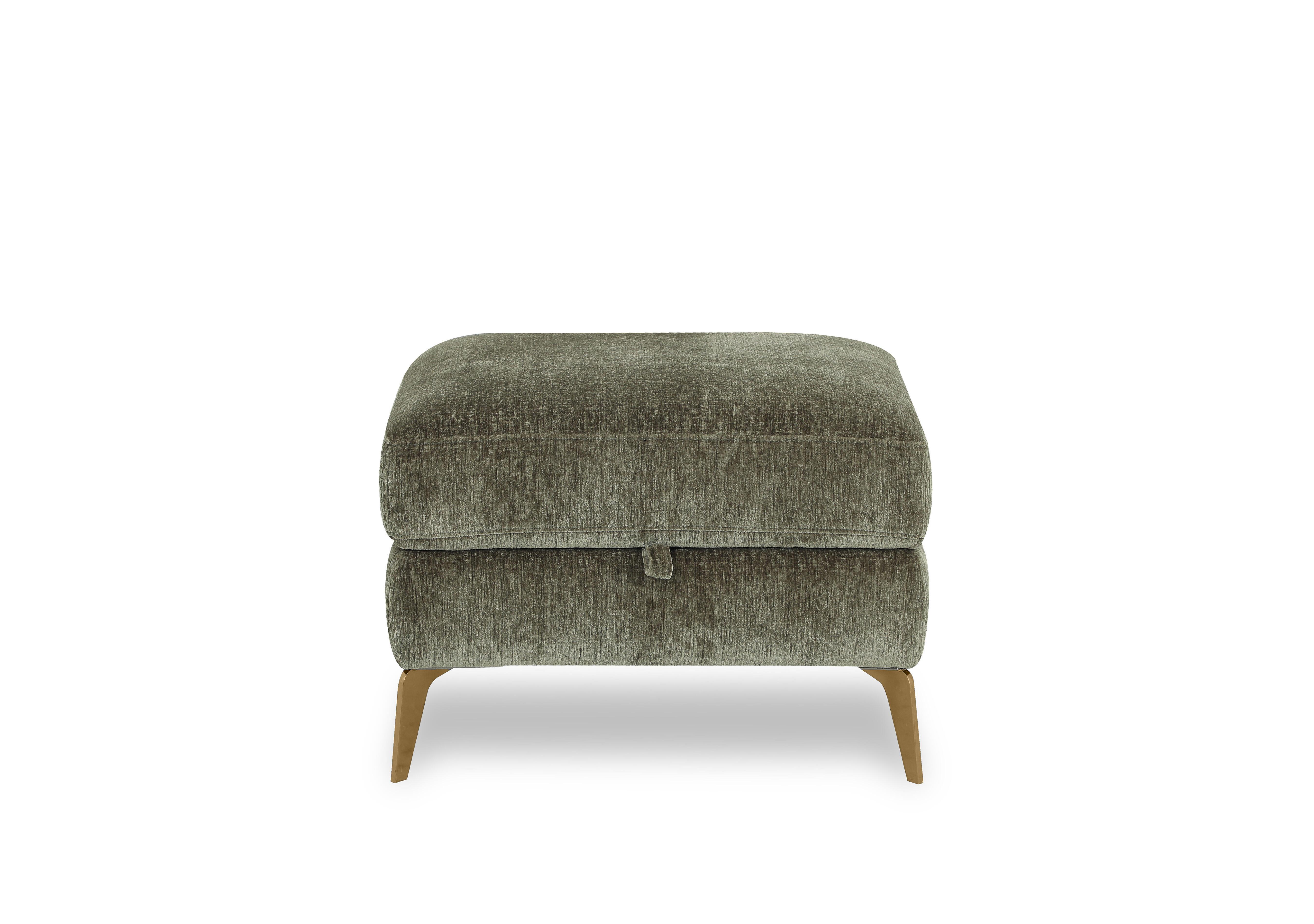 Eclipse Fabric Storage Footstool in Fab-Crn-R353 Forest Green Br on Furniture Village