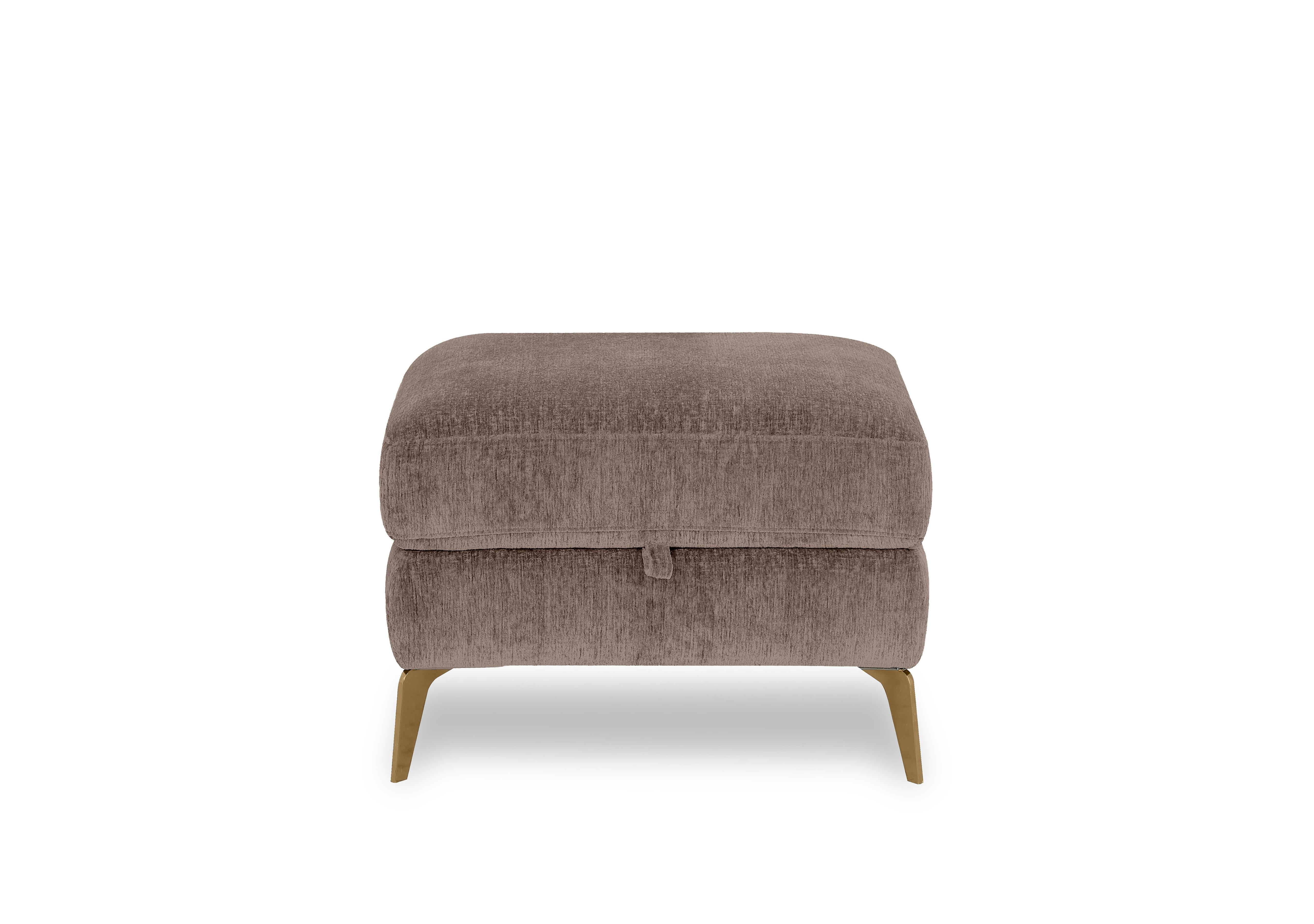 Eclipse Fabric Storage Footstool in Fab-Crn-R431 Brown Br on Furniture Village