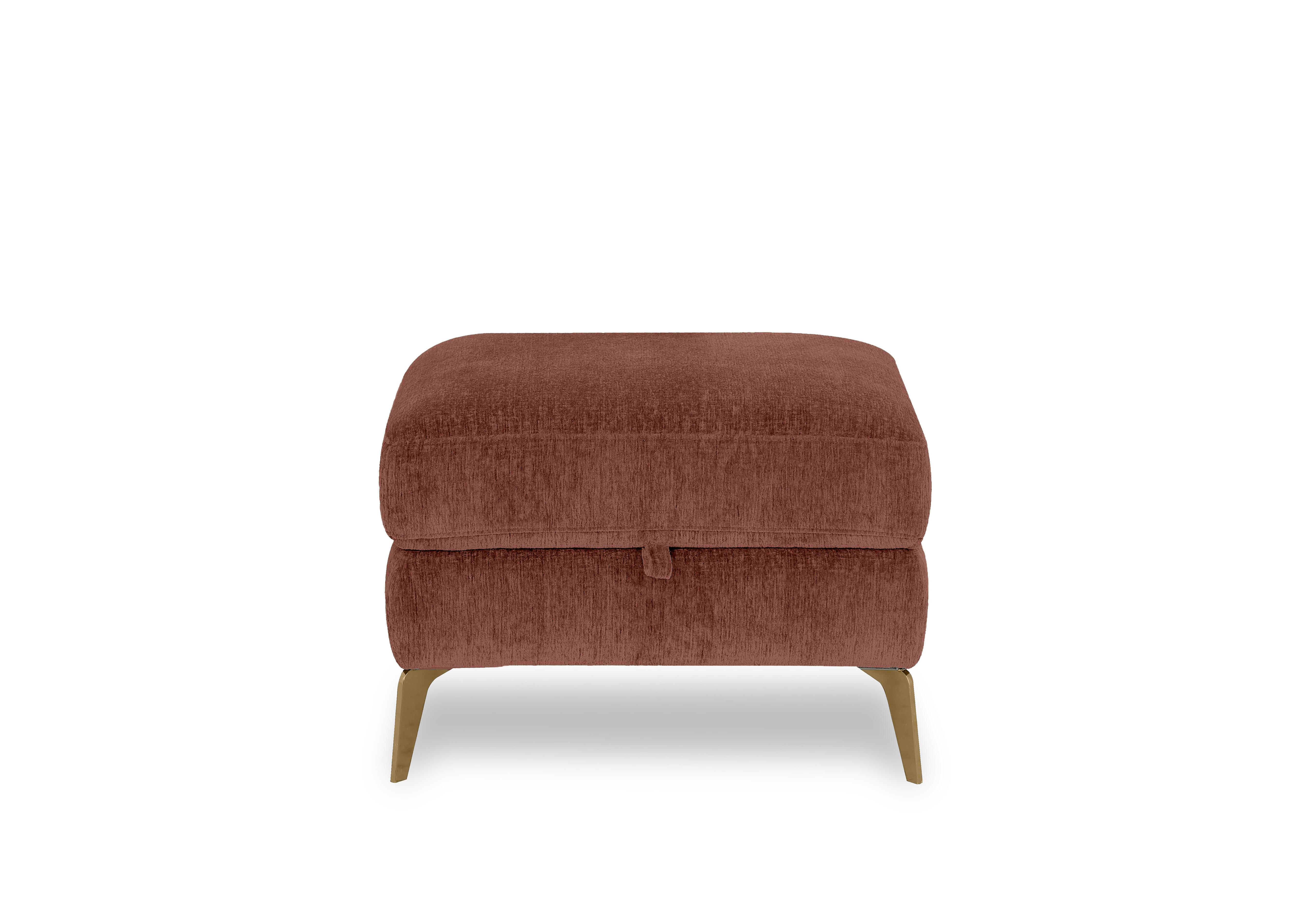 Eclipse Fabric Storage Footstool in Fab-Crn-R500 Caramel Br on Furniture Village