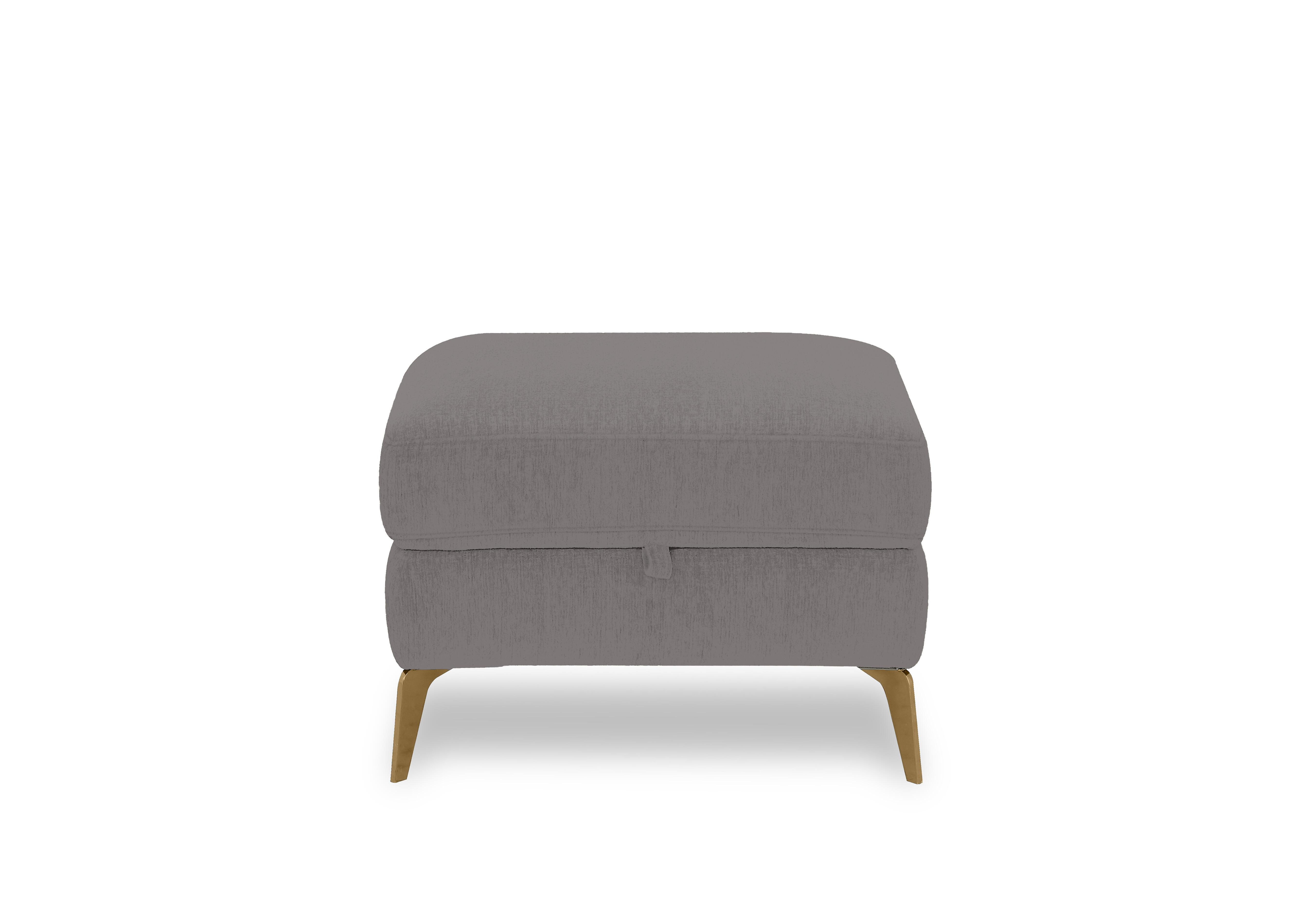 Eclipse Fabric Storage Footstool in Fab-Dab-R02 Steel Grey Br on Furniture Village