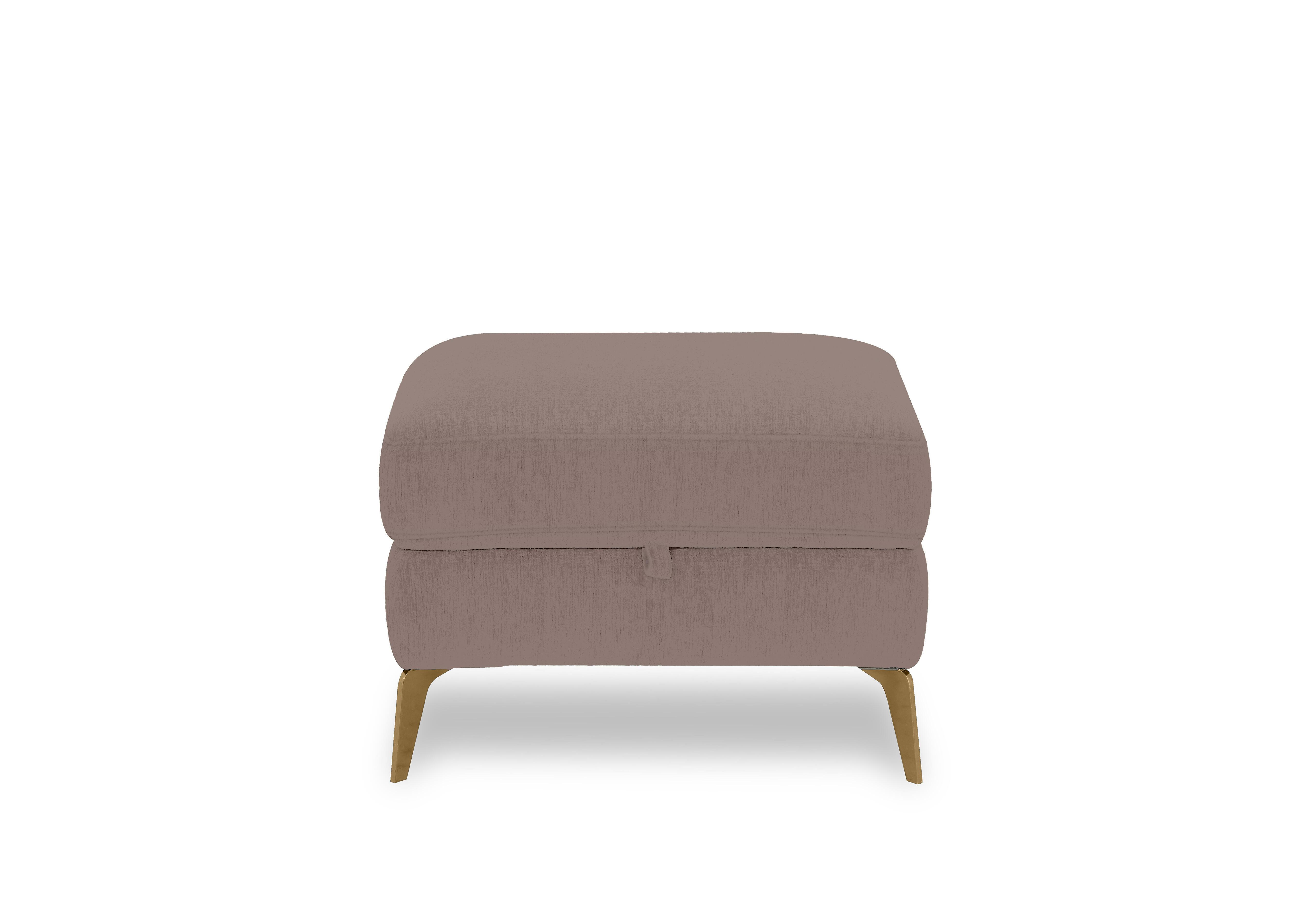Eclipse Fabric Storage Footstool in Fab-Dab-R08 Brown Br on Furniture Village