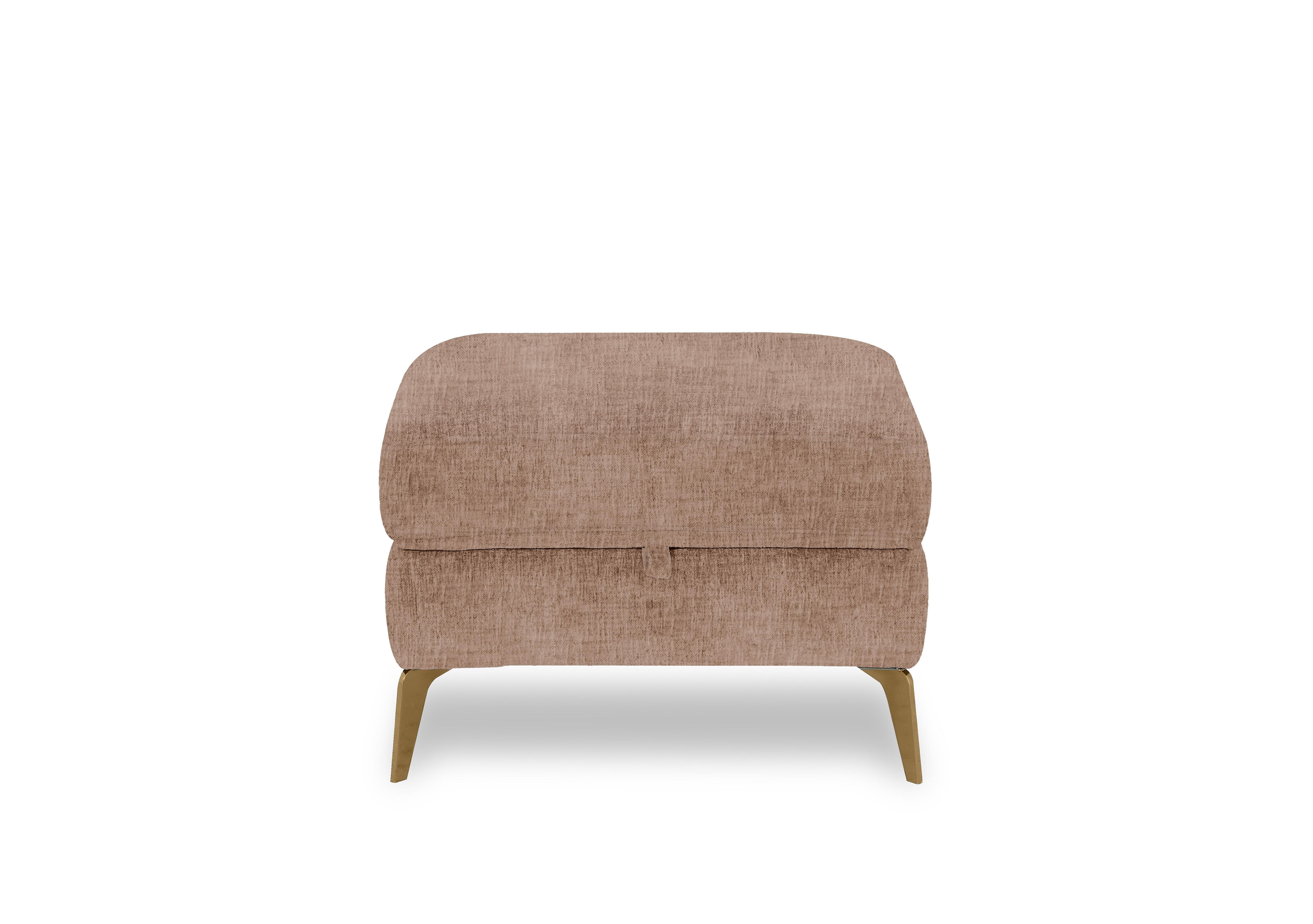Eclipse Fabric Storage Footstool in Fab-Mga-R13 Light Brown Br on Furniture Village