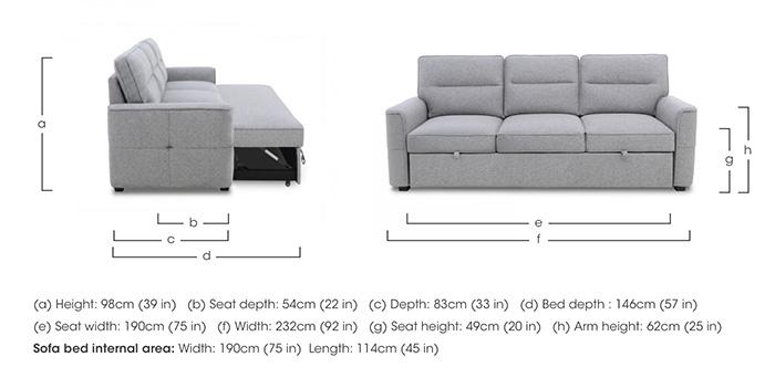 Slumber 3 Seater Sofa Bed in  on Furniture Village
