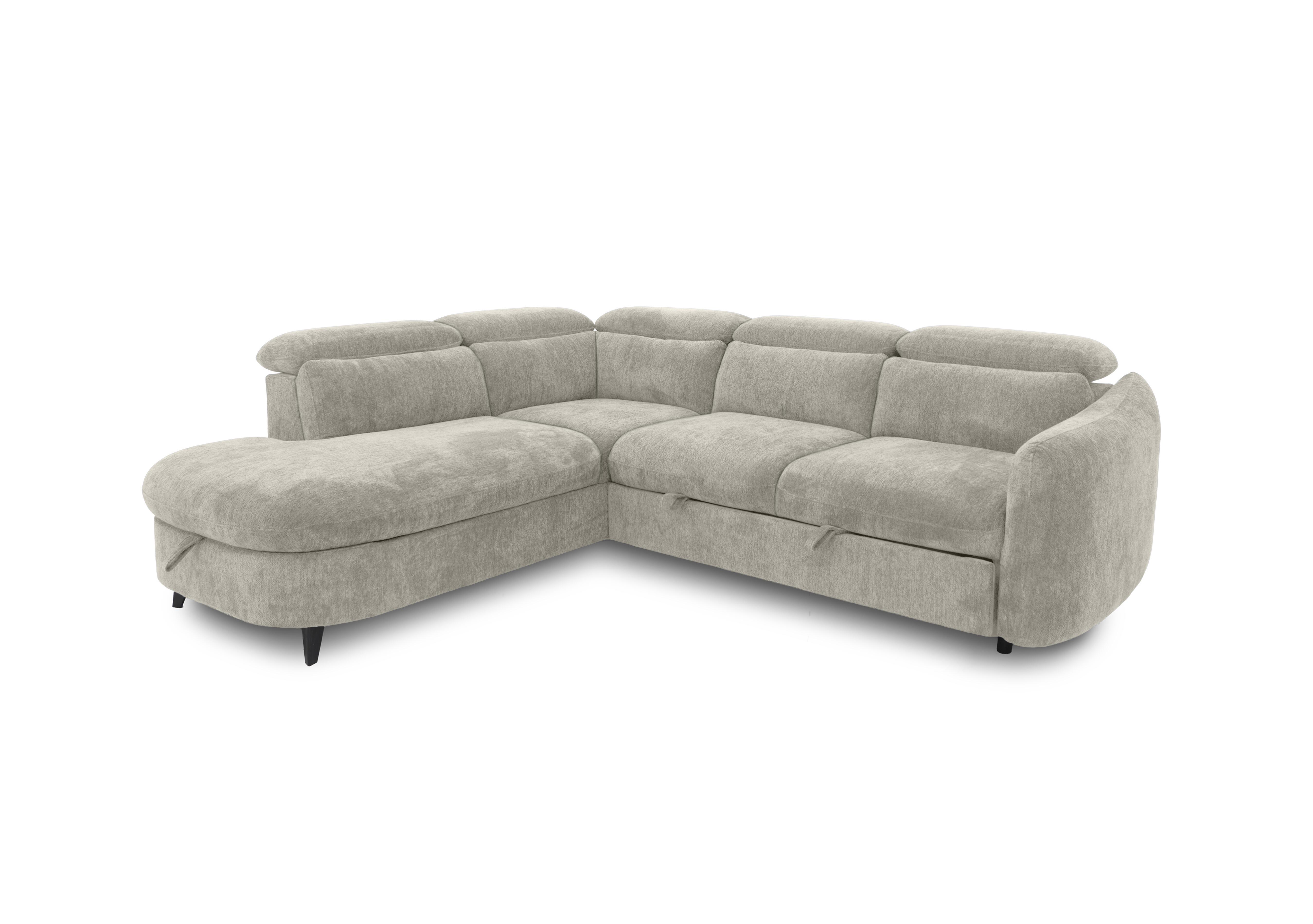 Snooze Corner Sofa Bed with Chaise End Storage in Beige on Furniture Village
