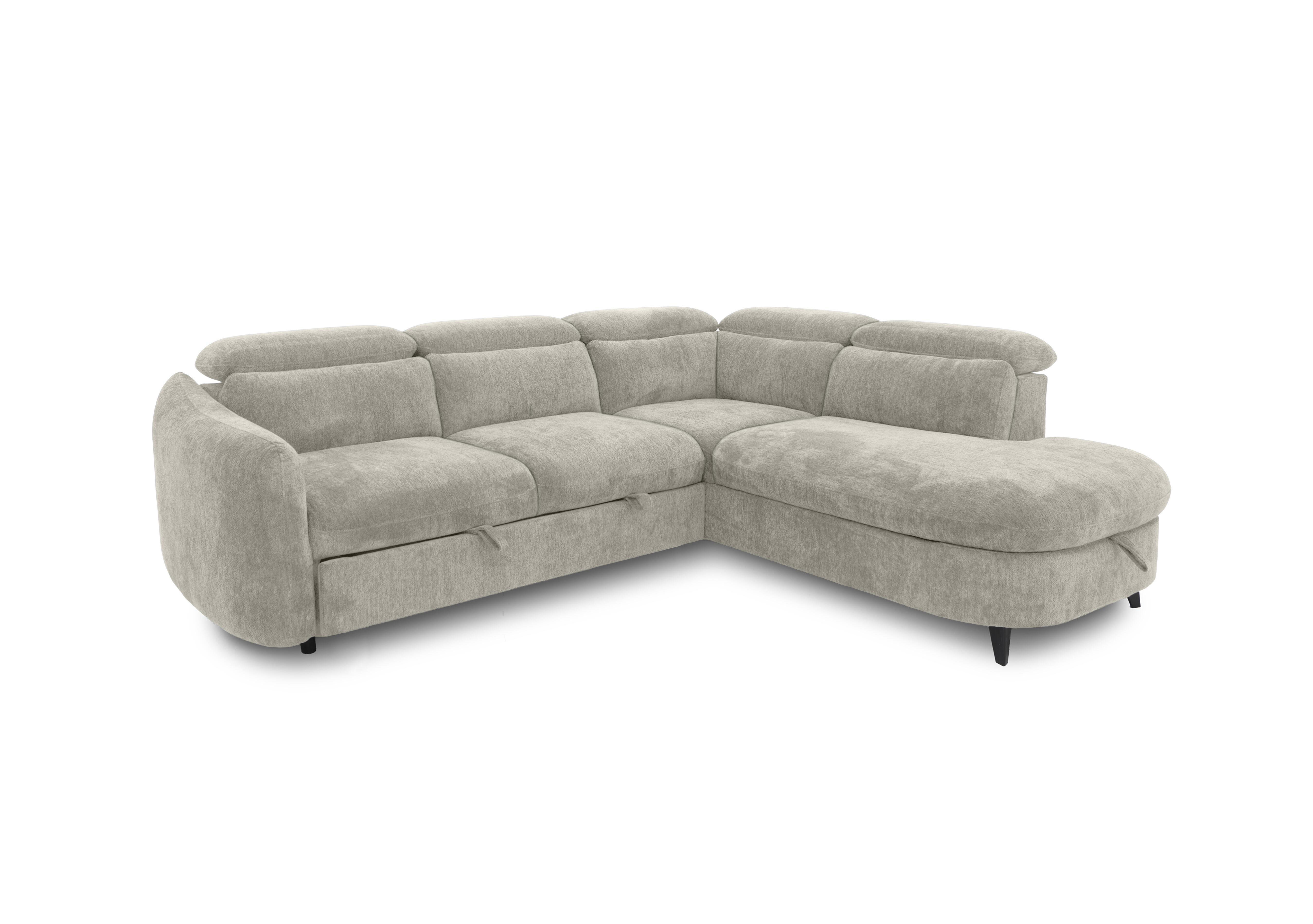 Snooze Corner Sofa Bed with Chaise End Storage in Beige on Furniture Village
