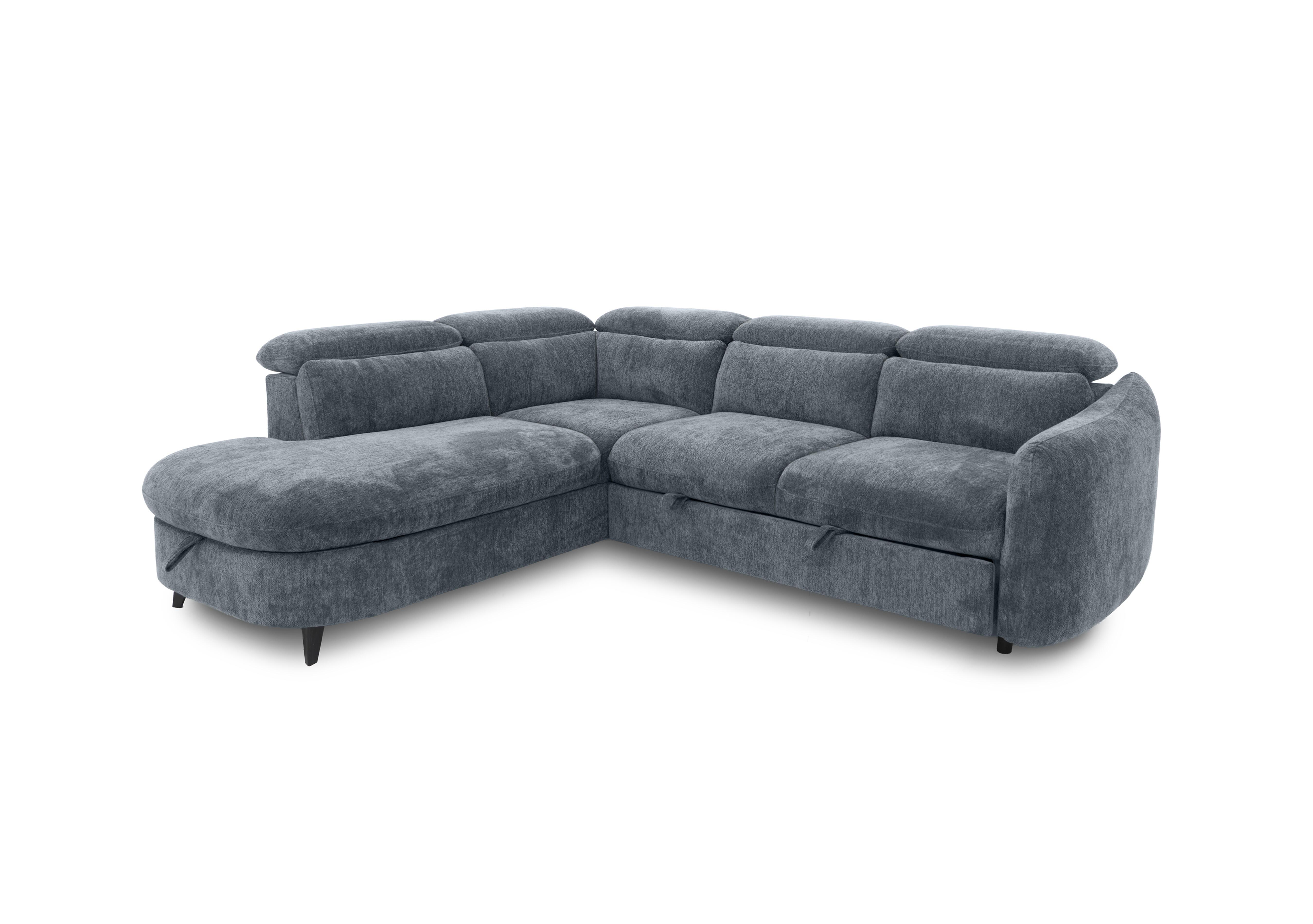 Snooze Corner Sofa Bed with Chaise End Storage in Dolphin on Furniture Village