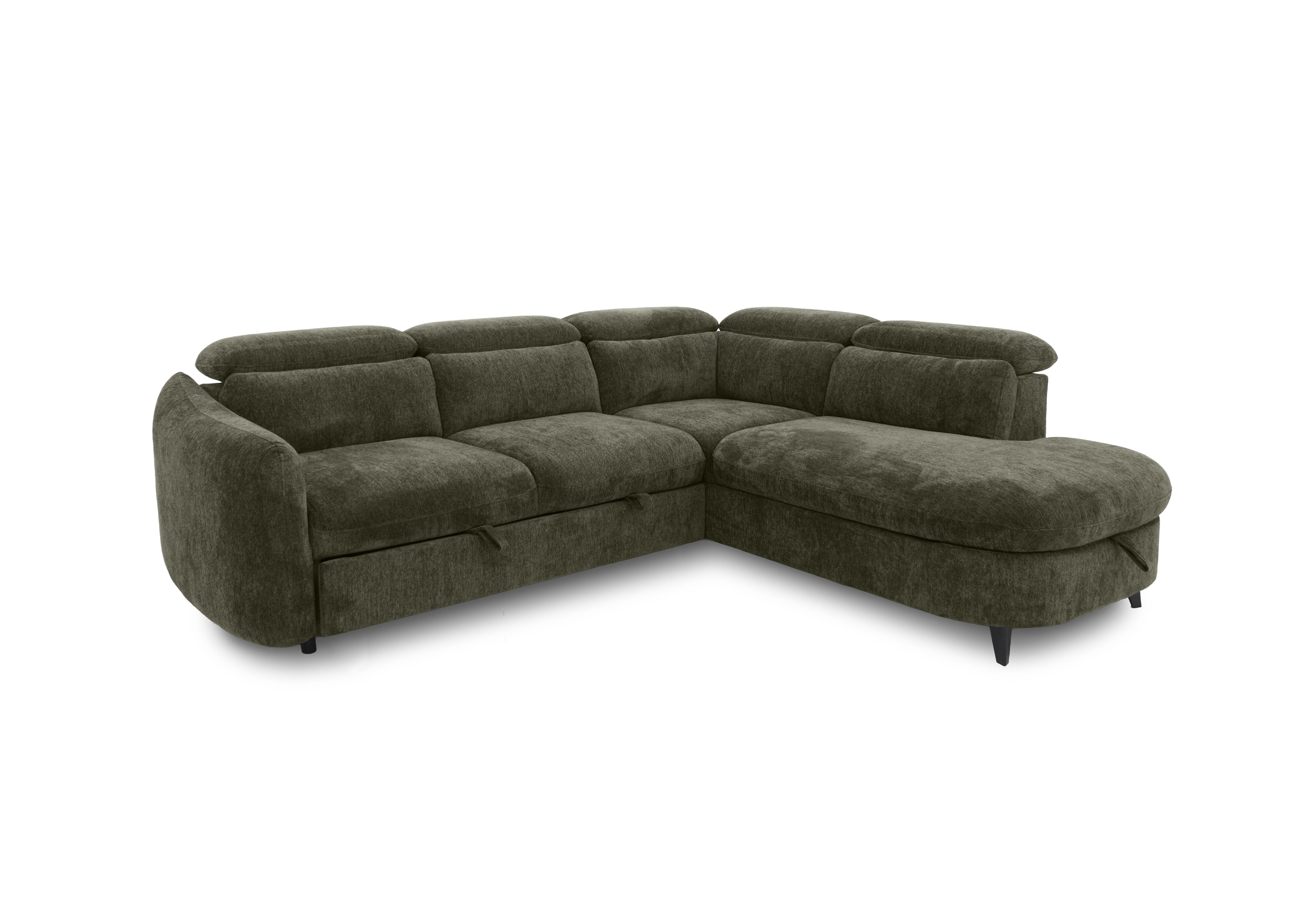Snooze Corner Sofa Bed with Chaise End Storage in Fern on Furniture Village