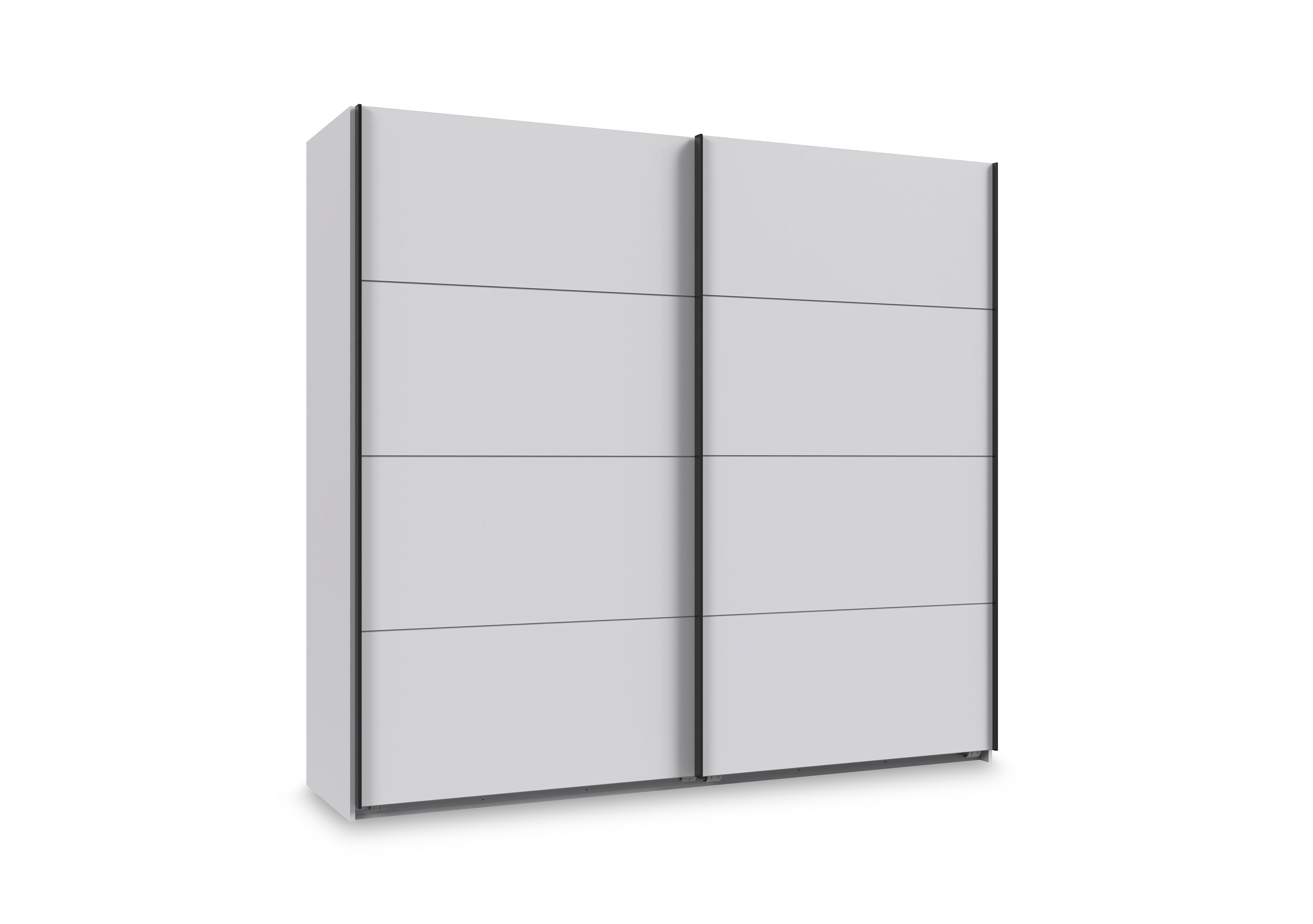 Antoni 225cm 2 Door Decor Sliding Wardrobe in White on Furniture Village