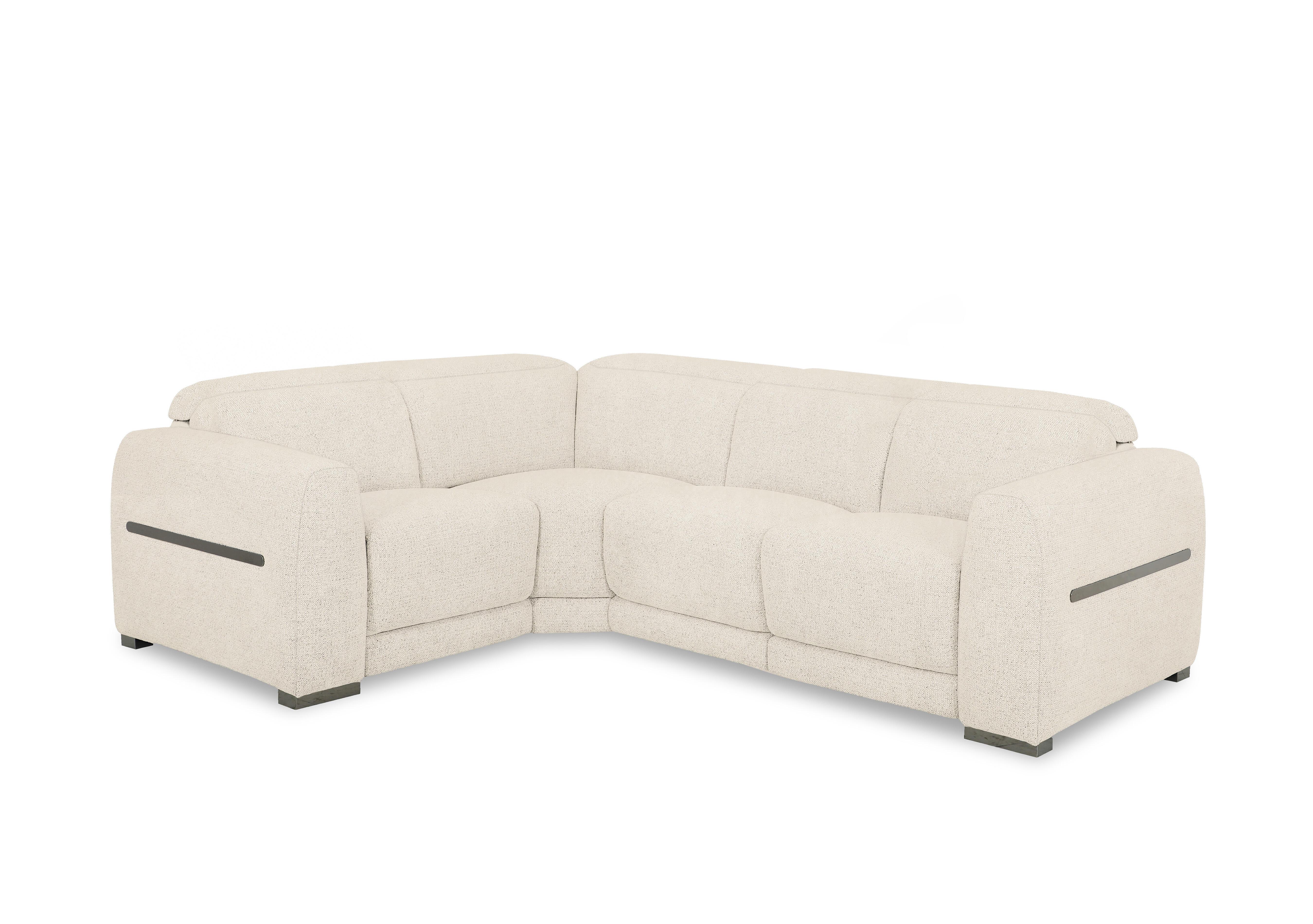 Edison Small Fabric Corner Sofa in Fab-Dab-R06 Beige Gm on Furniture Village